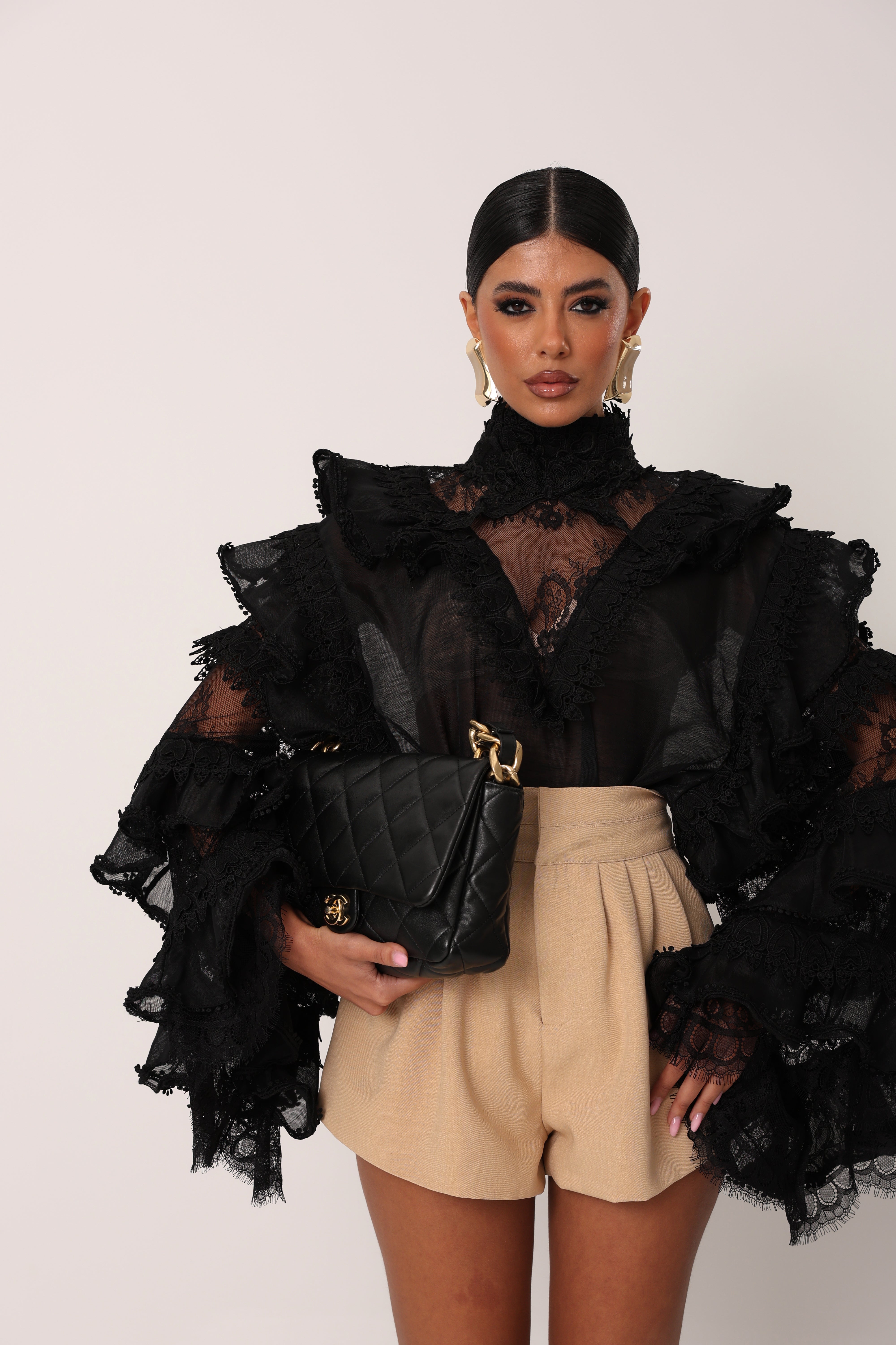 BLUSA SEMITRASPARENTE WENDY NERA