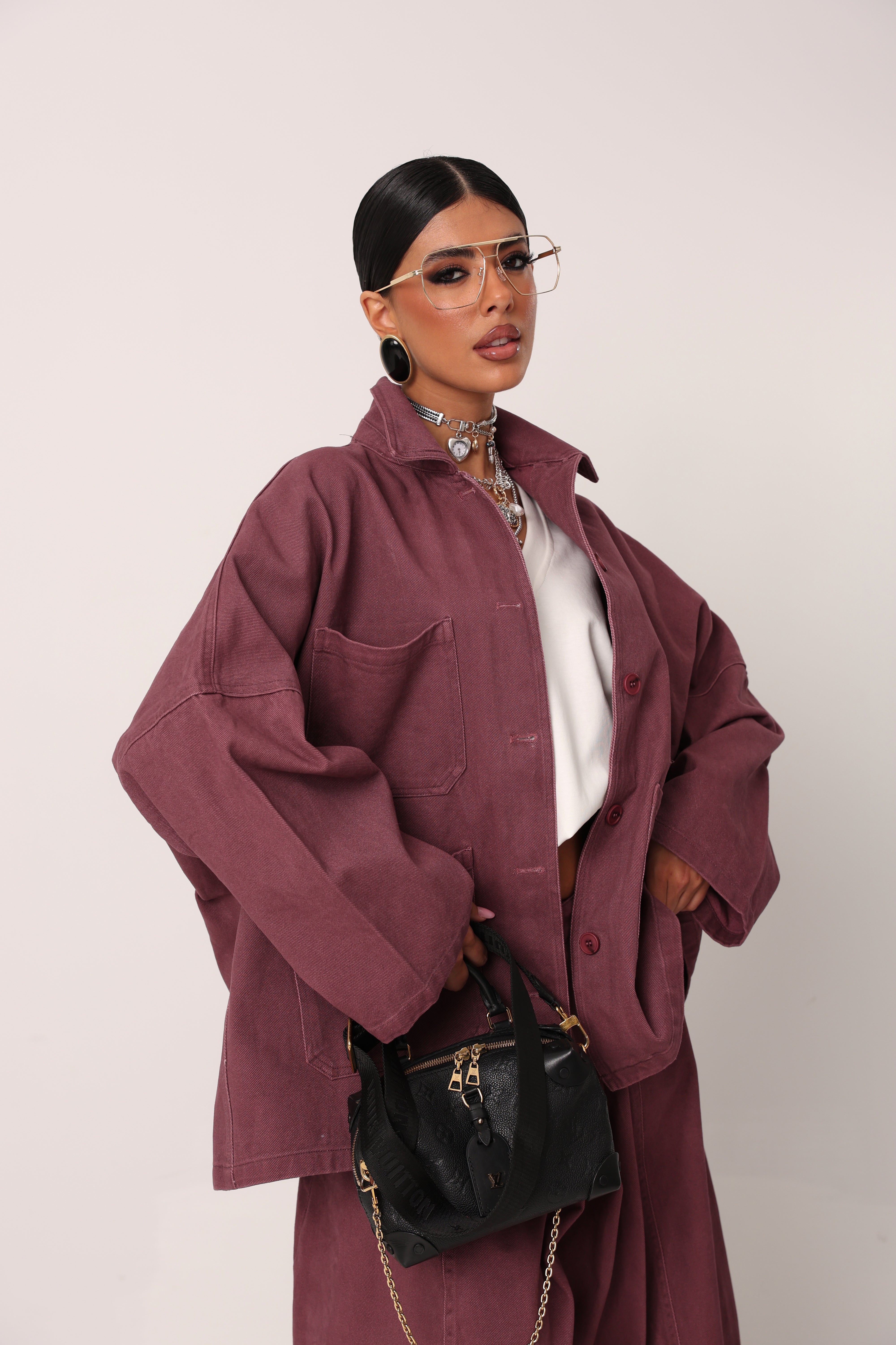 CAMICIA TASCHE MELISSE MALVA