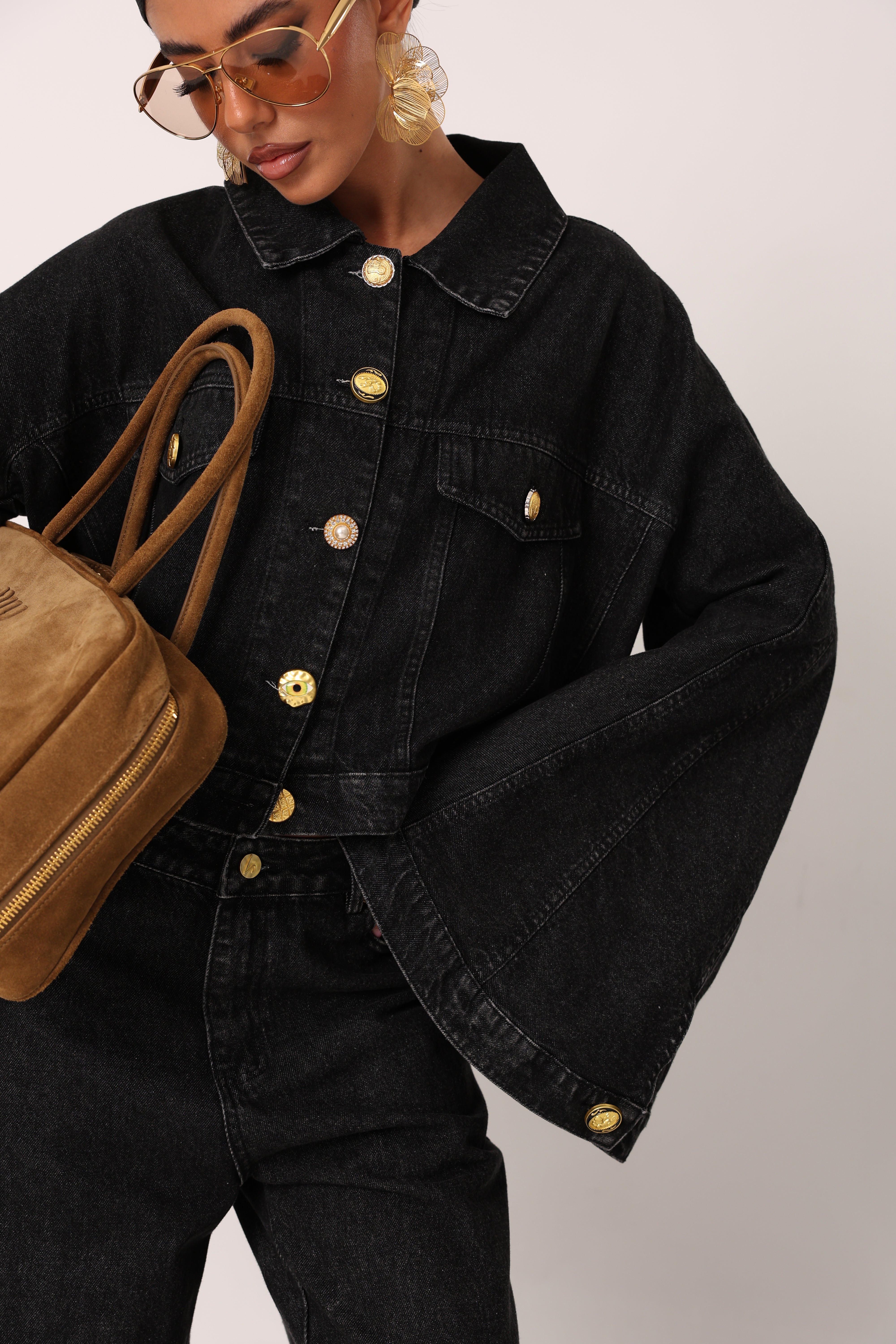 COORDINATO MELLY DENIM NERO