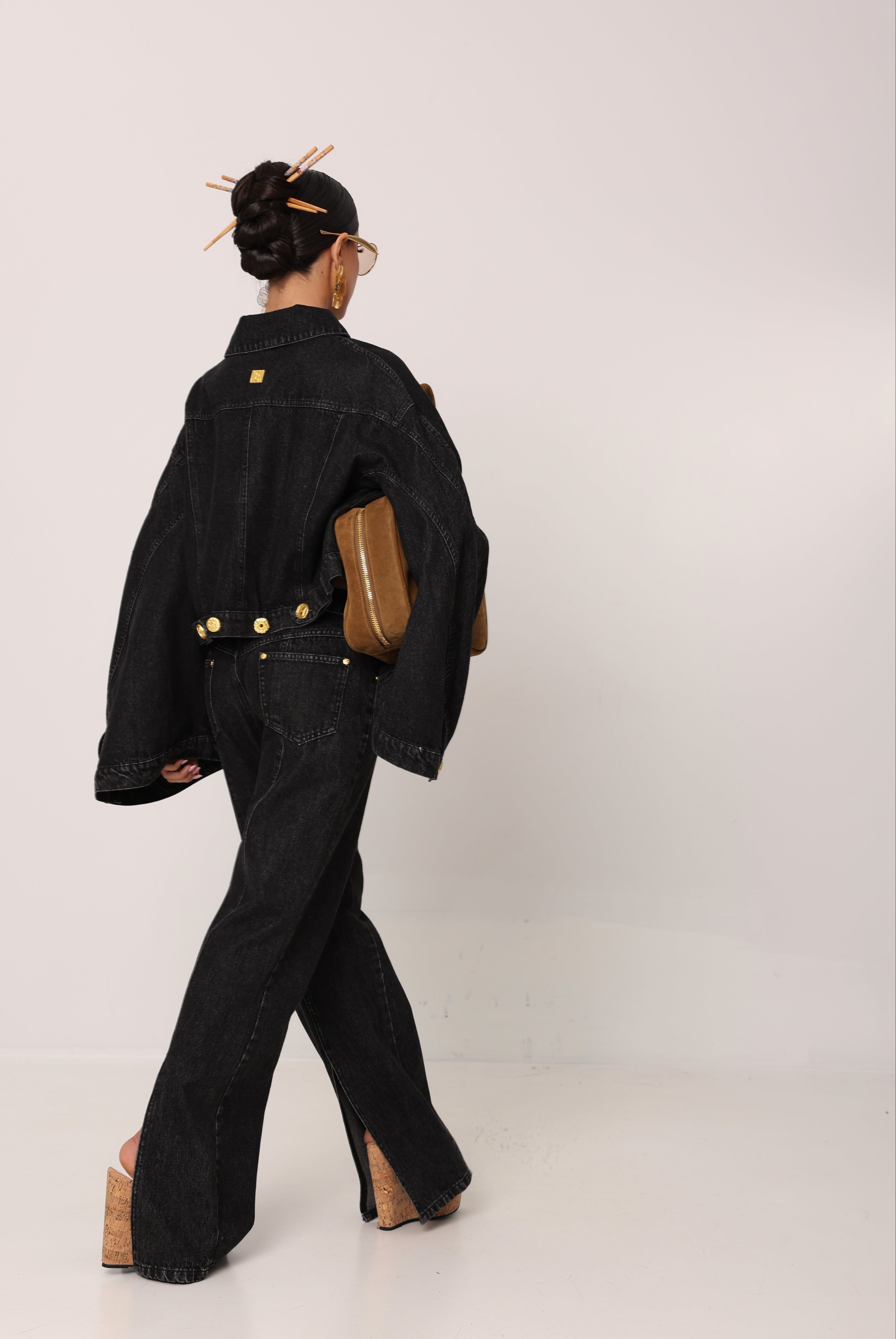 COORDINATO MELLY DENIM NERO