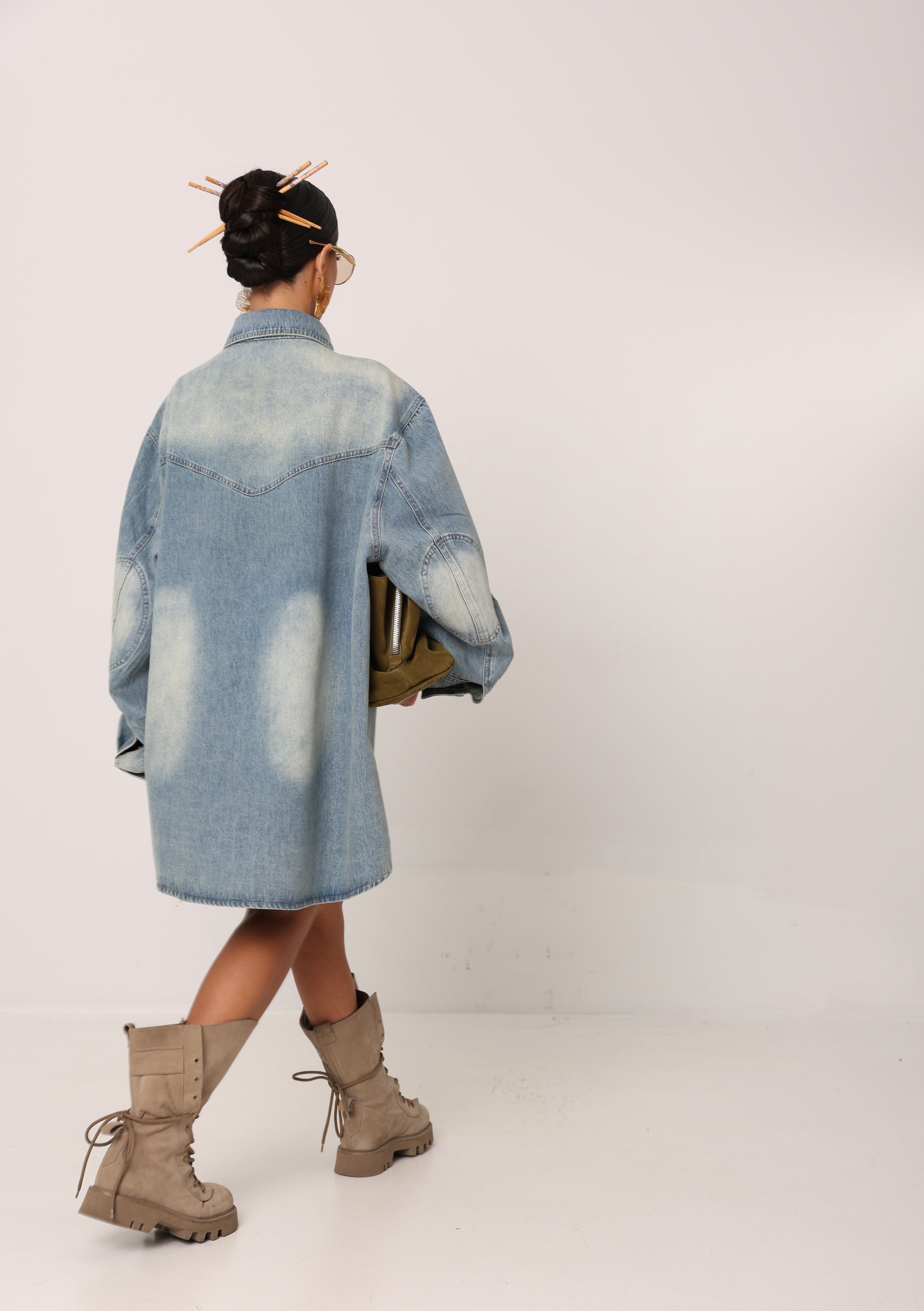 CAMICIONE HOLLIS DENIM SFUMATO