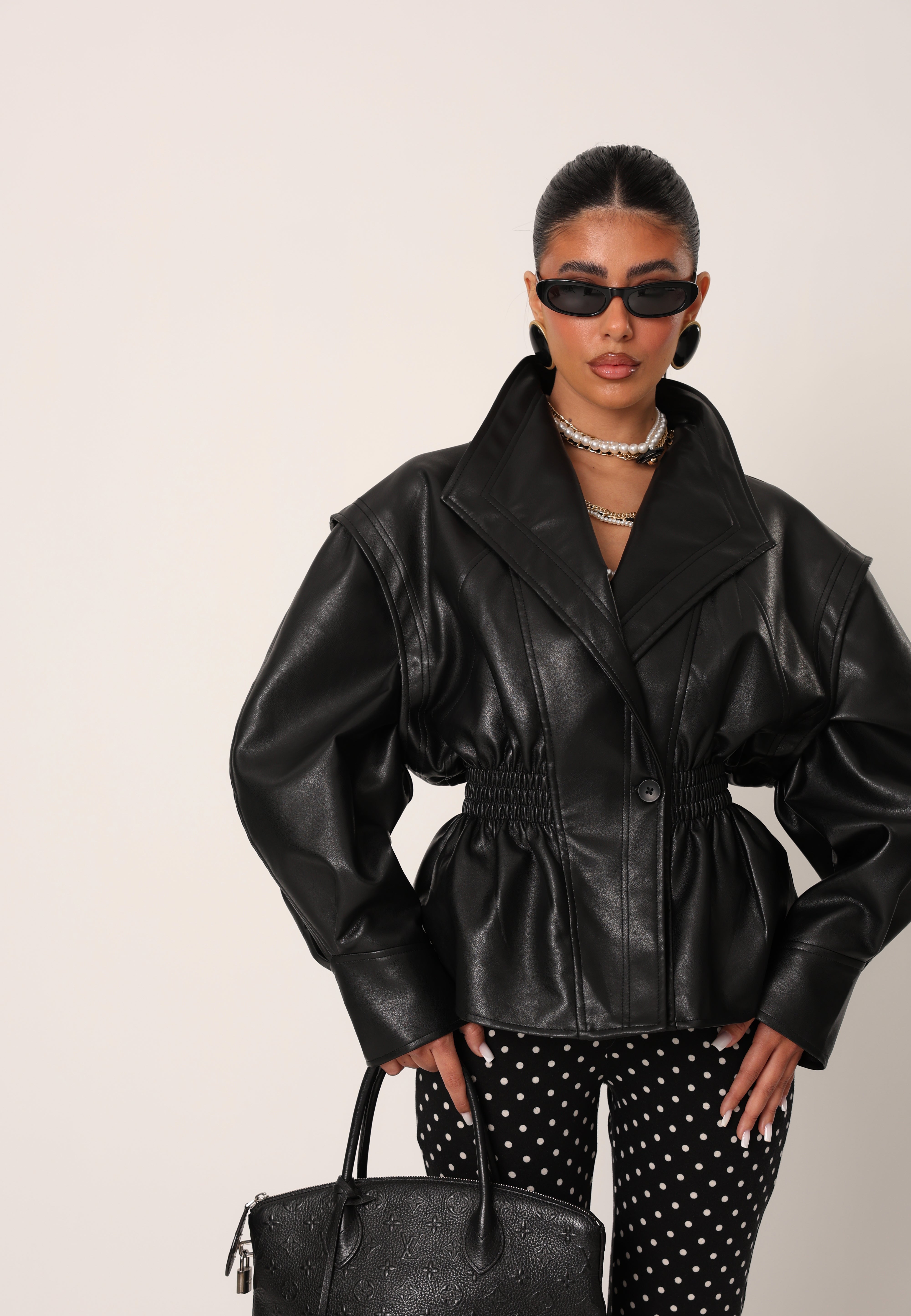 GIUBBINO ECOPELLE AXEL NERO