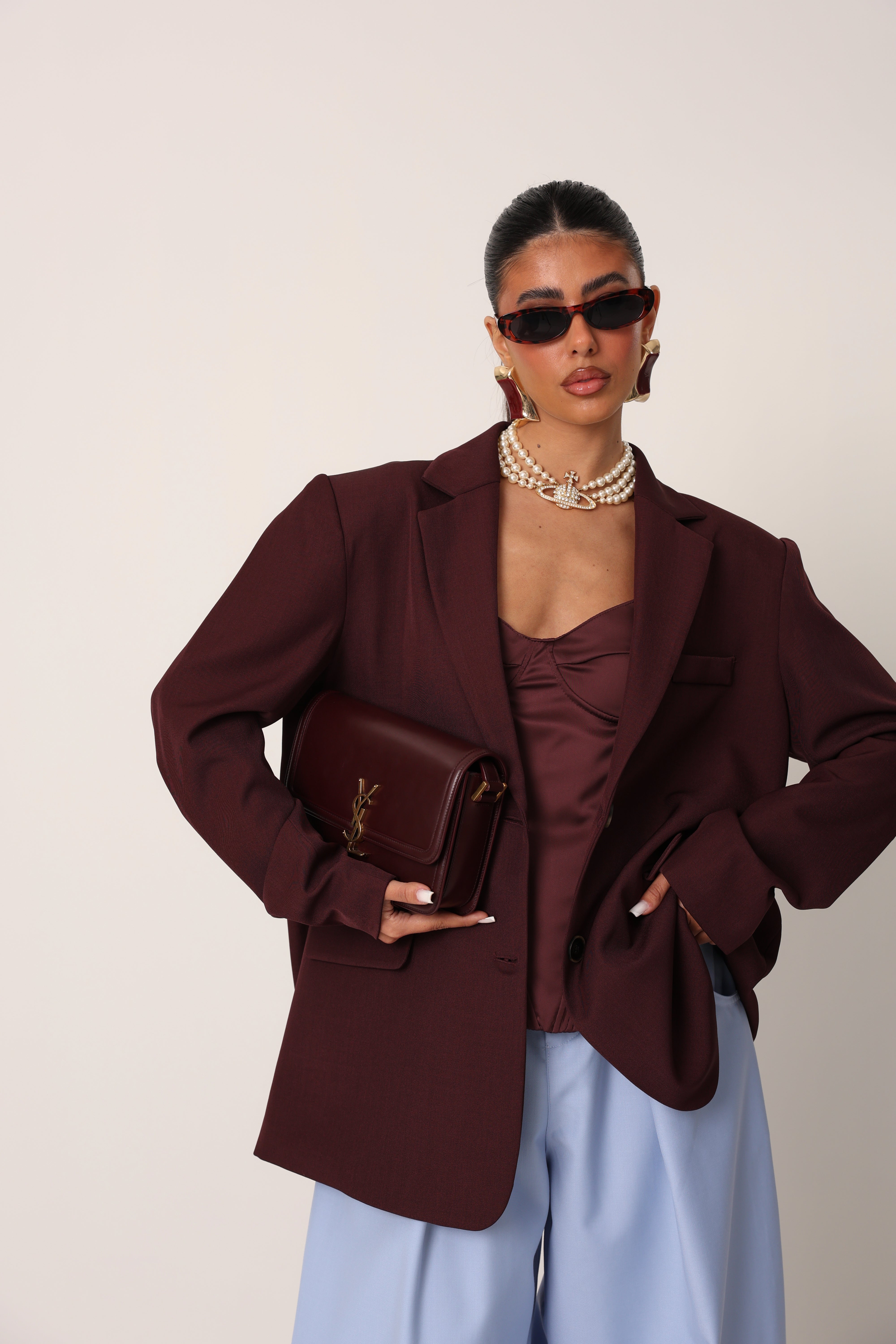 BLAZER GRETA BORDEAUX
