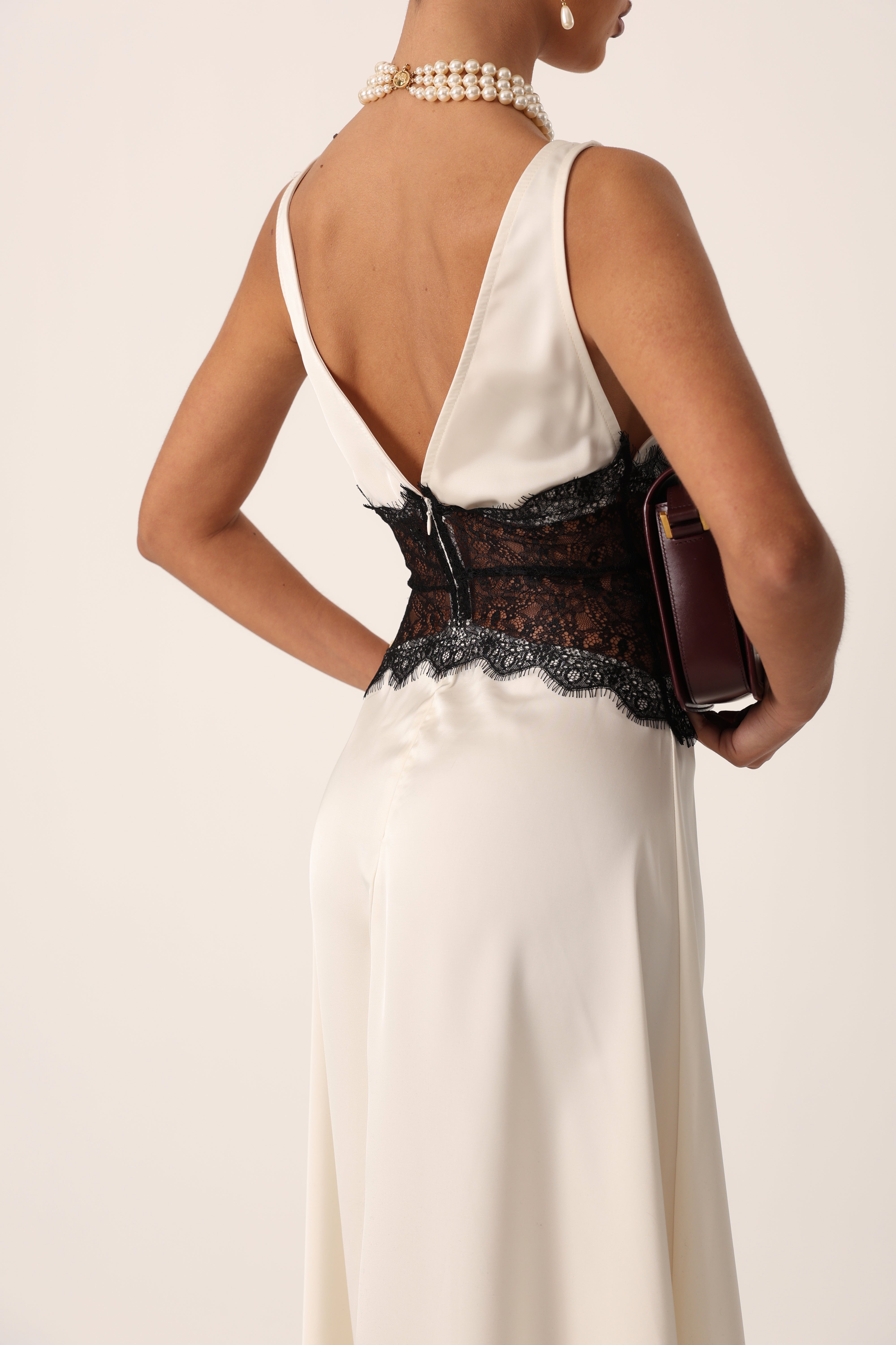 VESTITO PIZZO ALARA PANNA