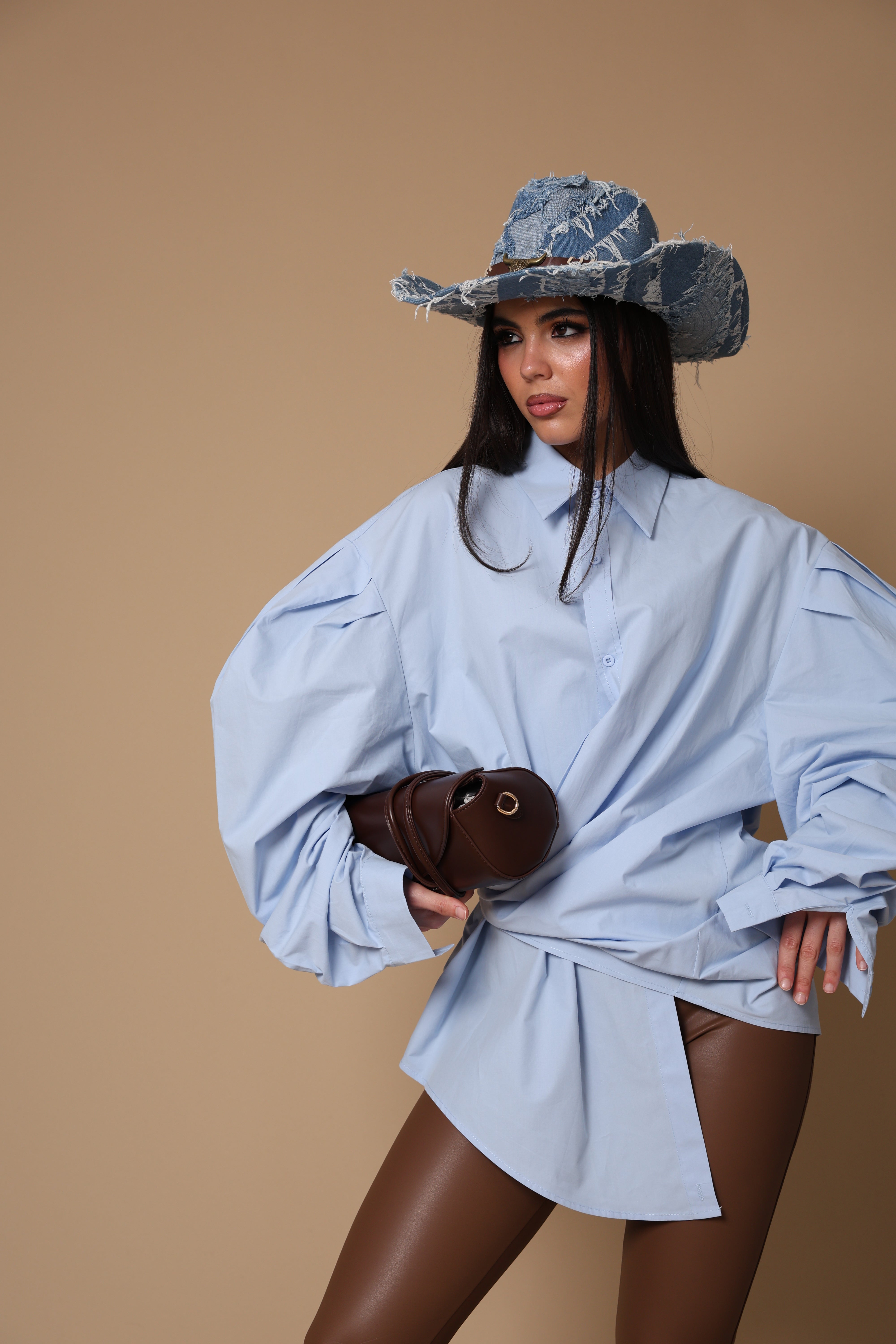 CAMICIA MARGARET AZZURRA