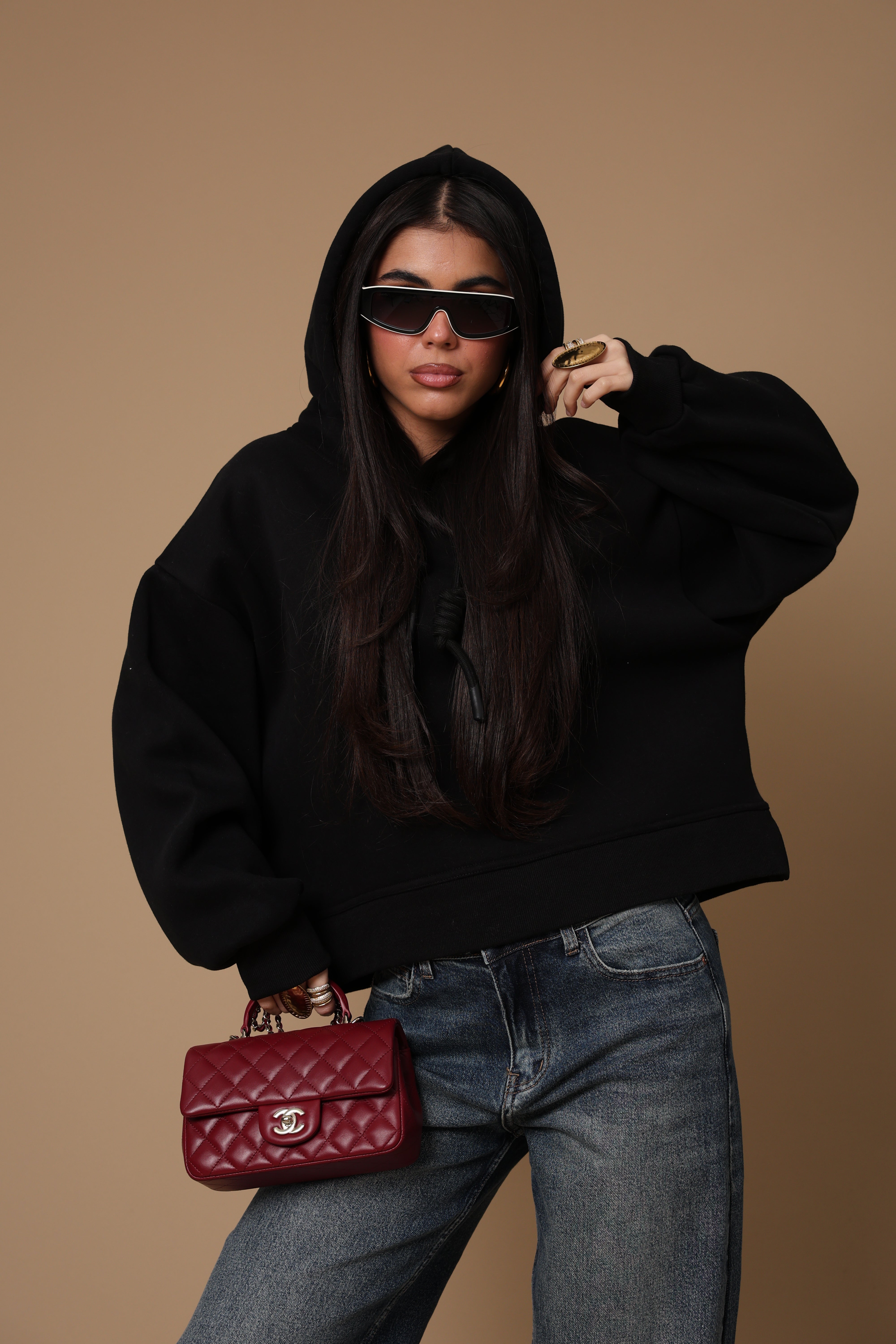 FELPA CAPPUCCIO KAMY NERA