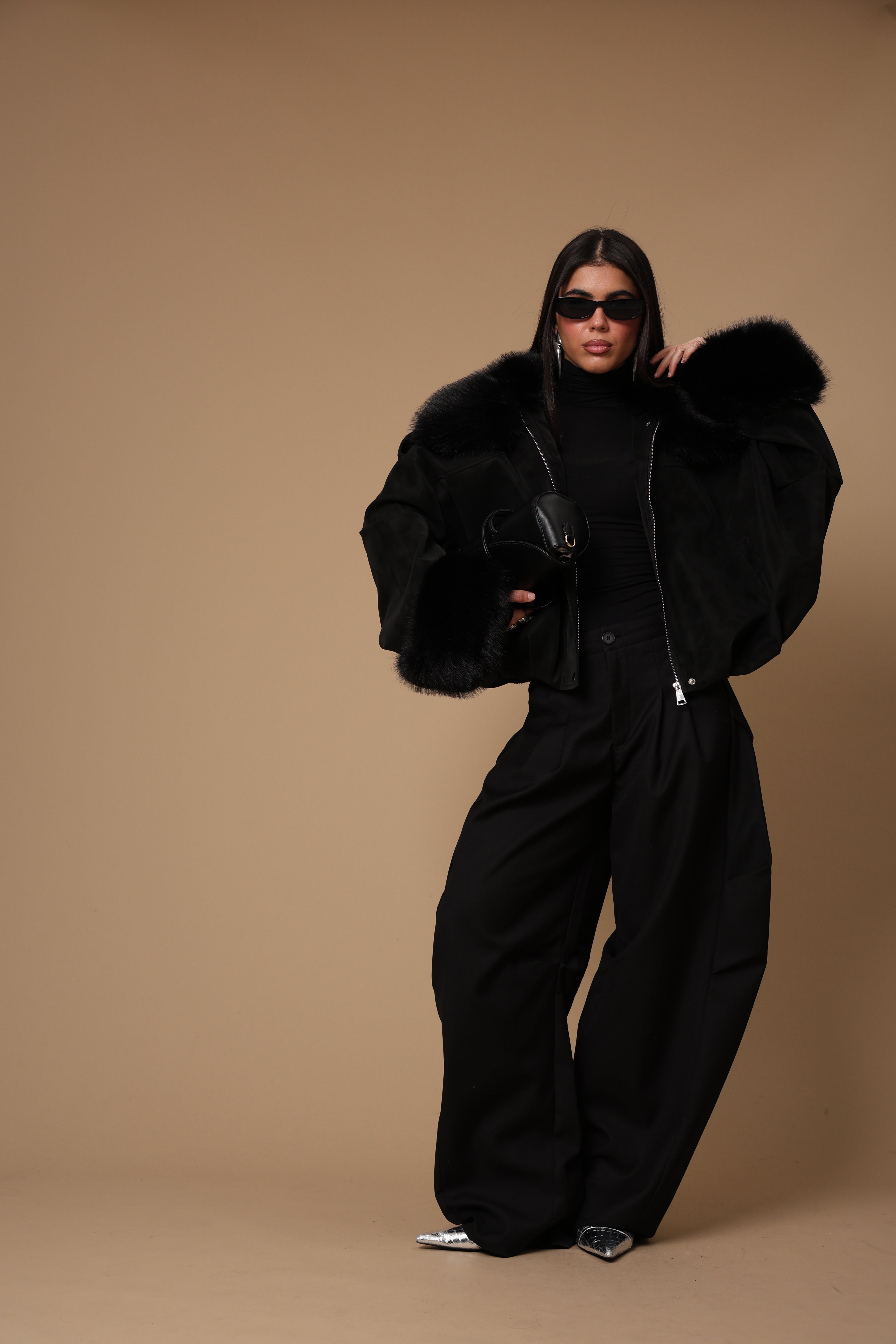 PANTALONI PUFFY NERI