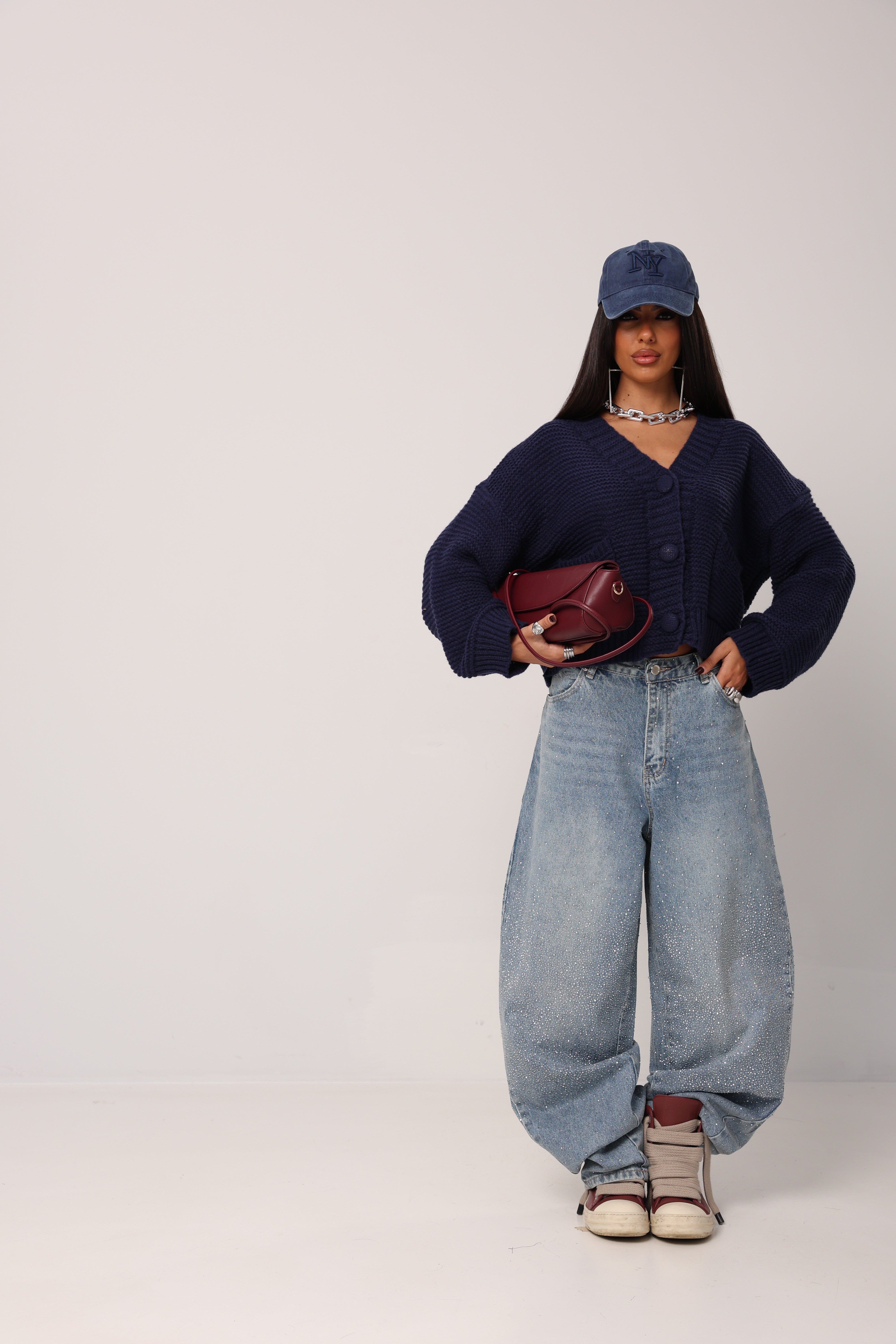 JEANS STRASS ALMIRA DENIM CHIARO