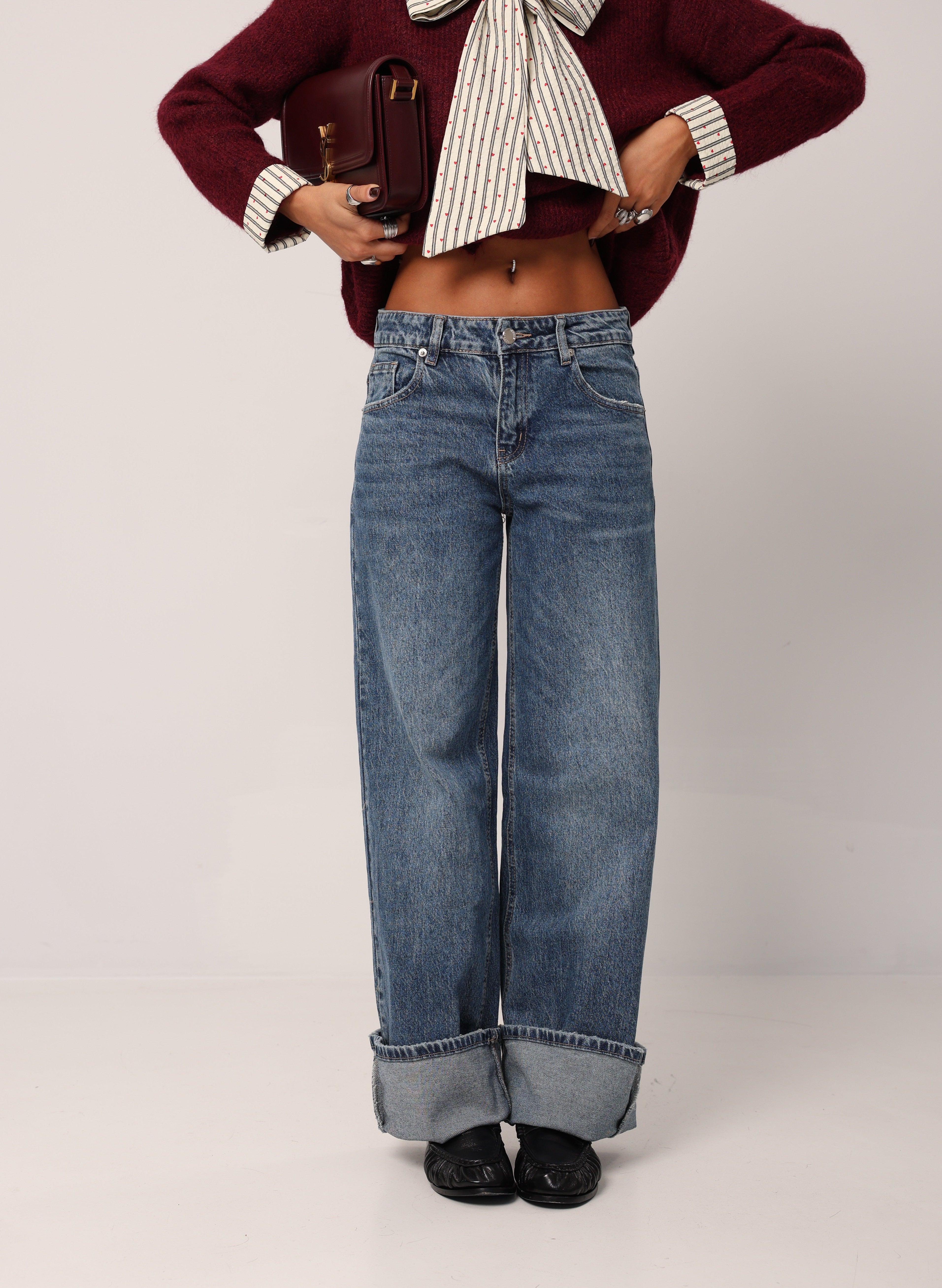 JEANS SMILE DENIM BLUE