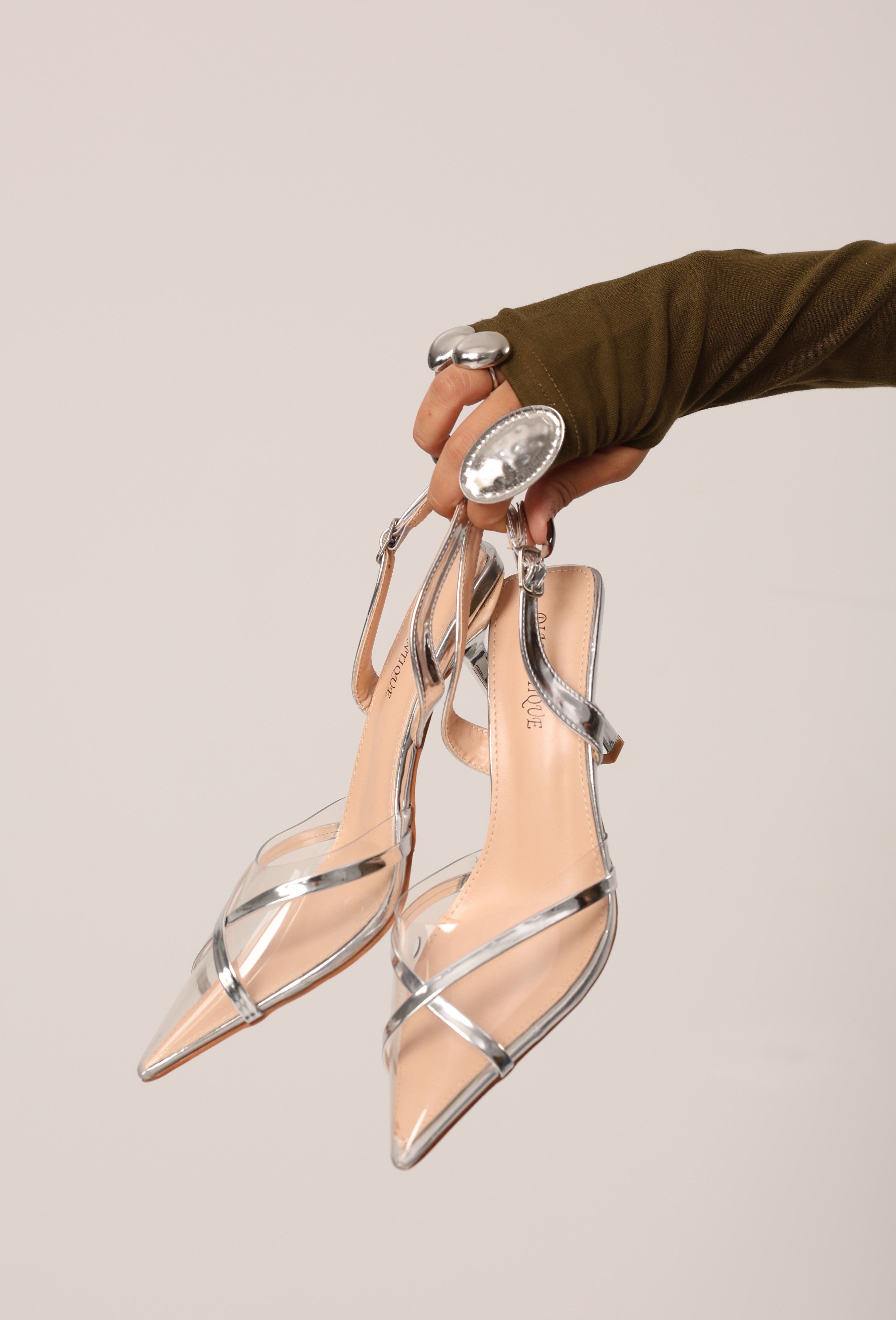 SLINGBACK FERNANDA SILVER