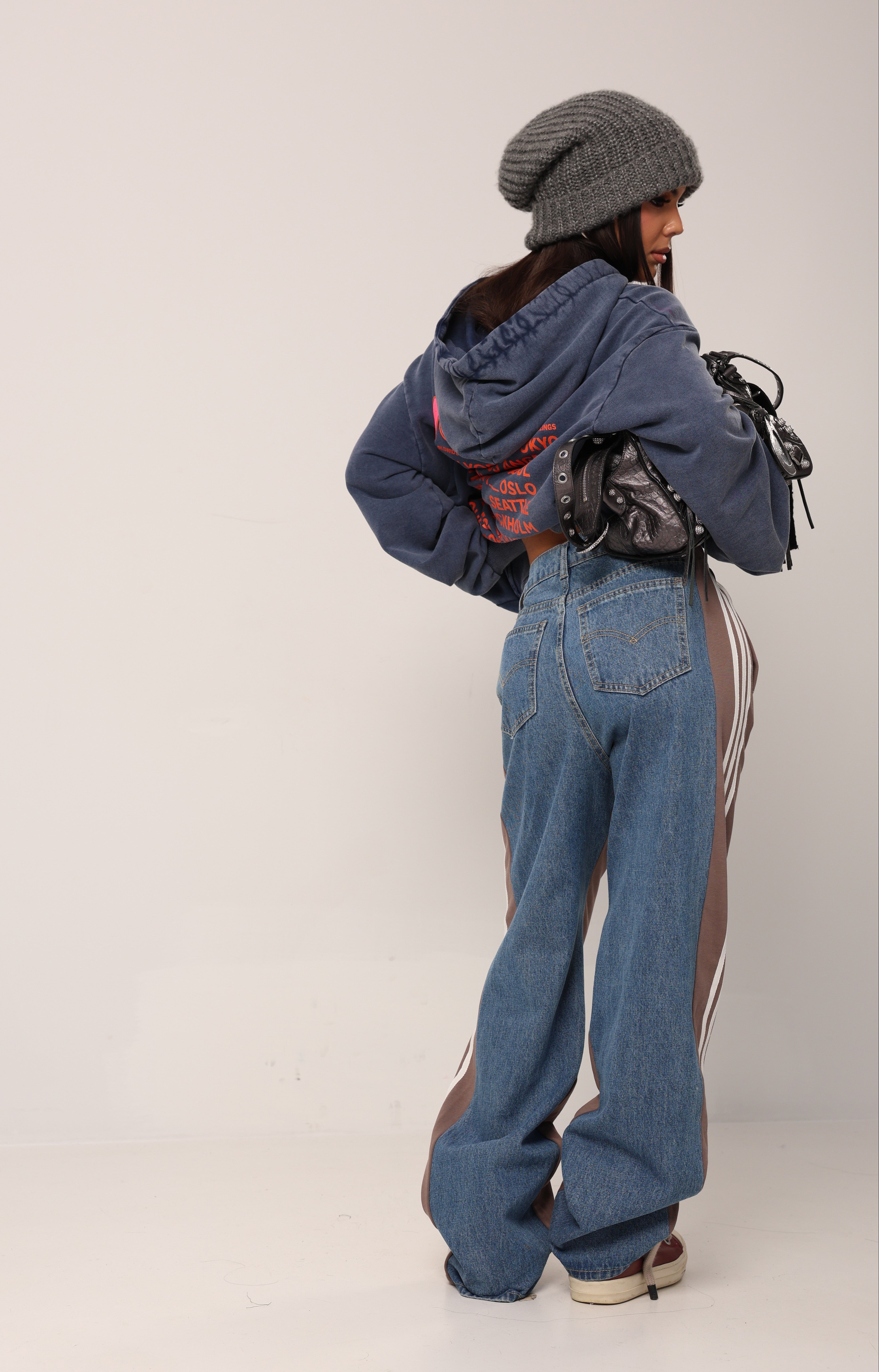 PANTATUTA BENITO DENIM/TAUPE