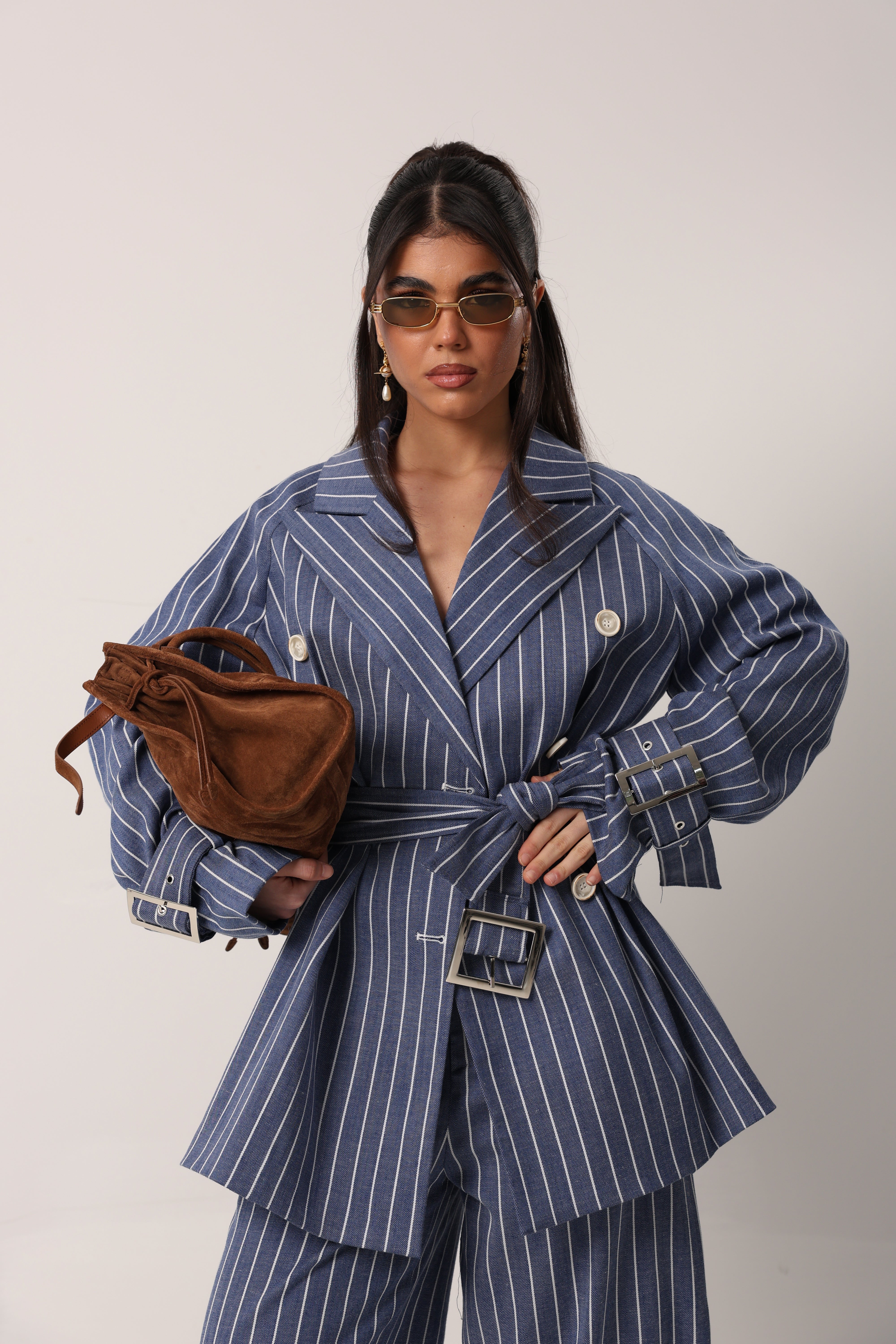 GIACCA GESSATA HAPPINING DENIM BLU BY LUMINA