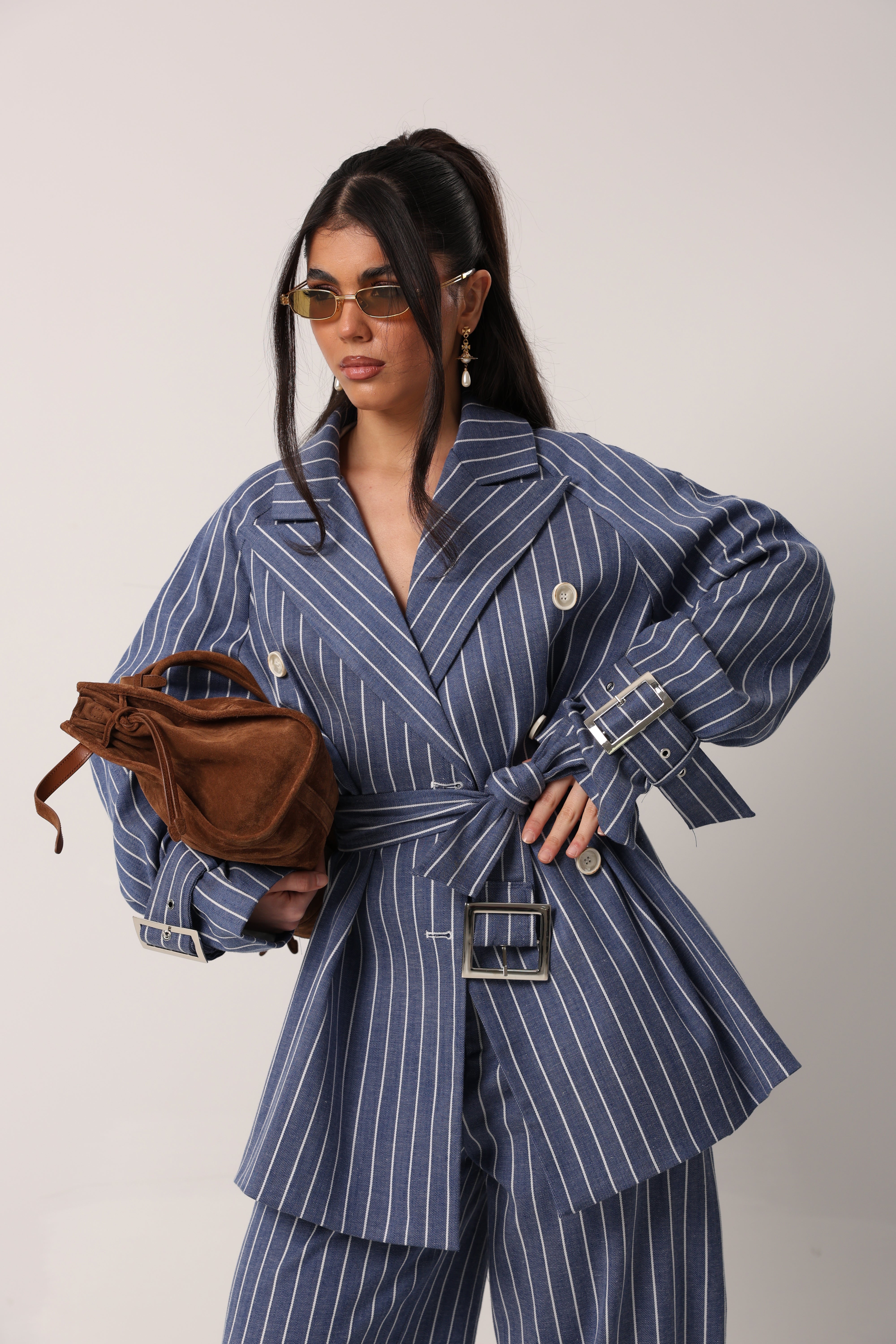 GIACCA GESSATA HAPPINING DENIM BLU BY LUMINA