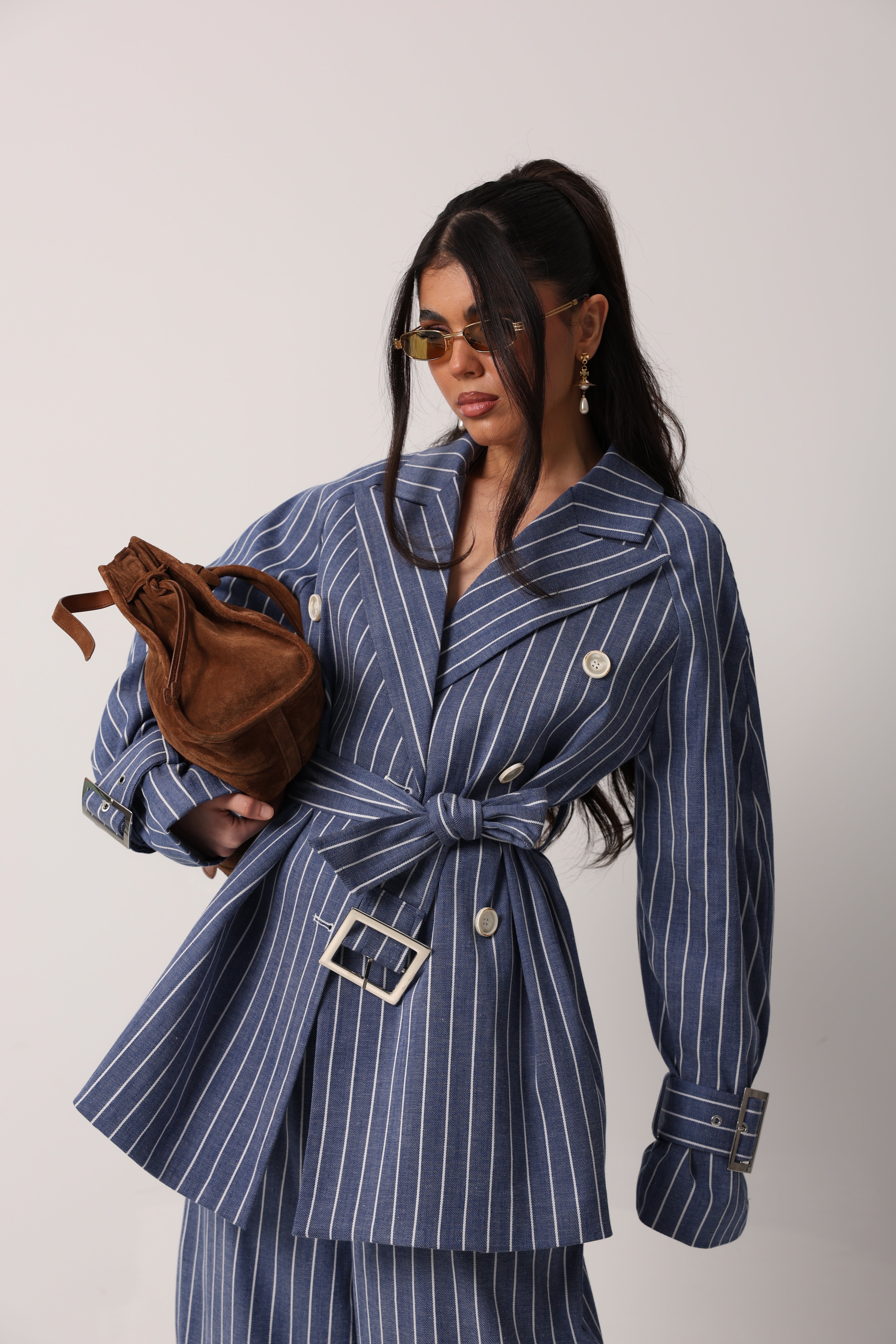 GIACCA GESSATA HAPPINING DENIM BLU BY LUMINA