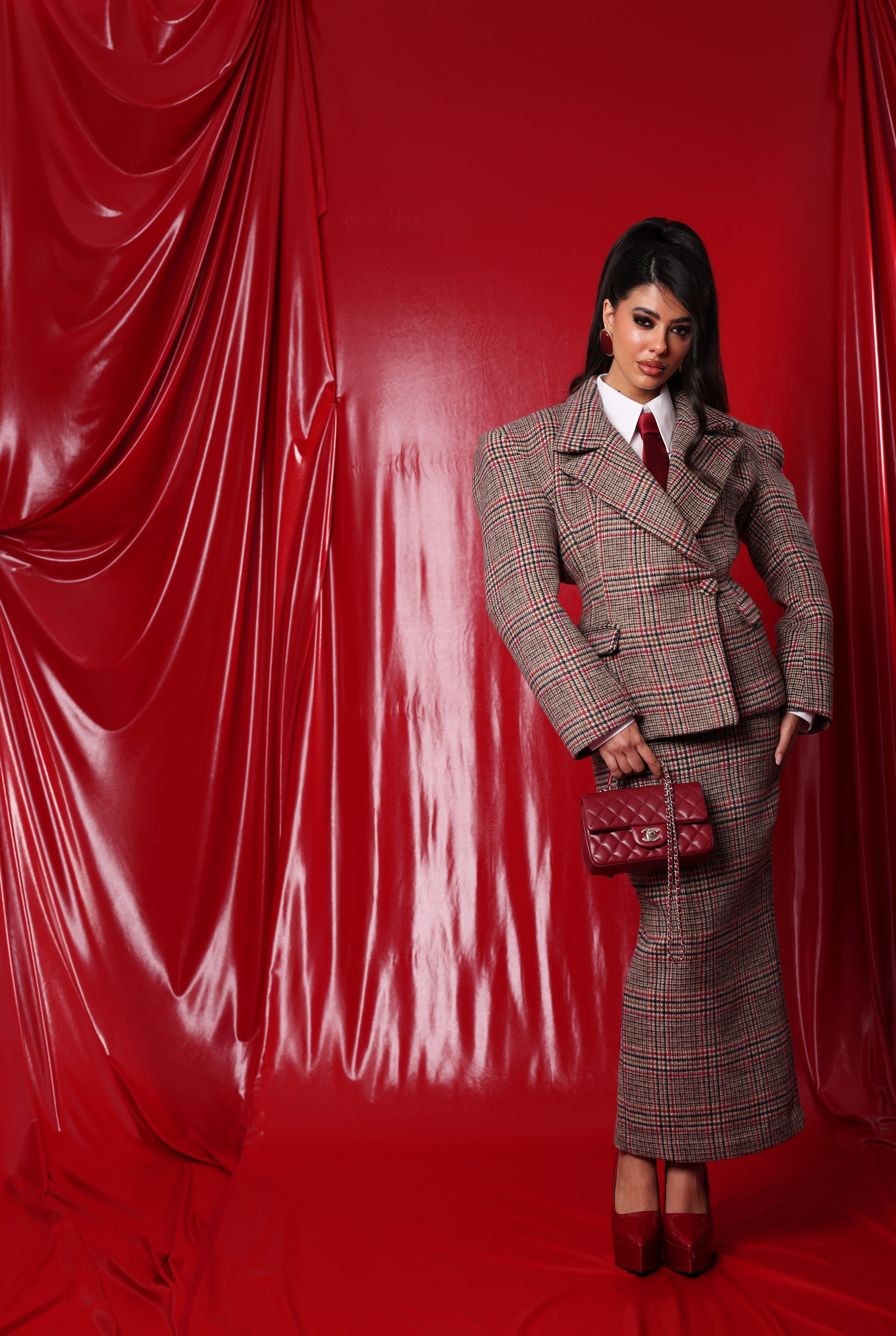 GIACCA QUADRI SNOWBALL BEIGE BY MARZIA MANGO