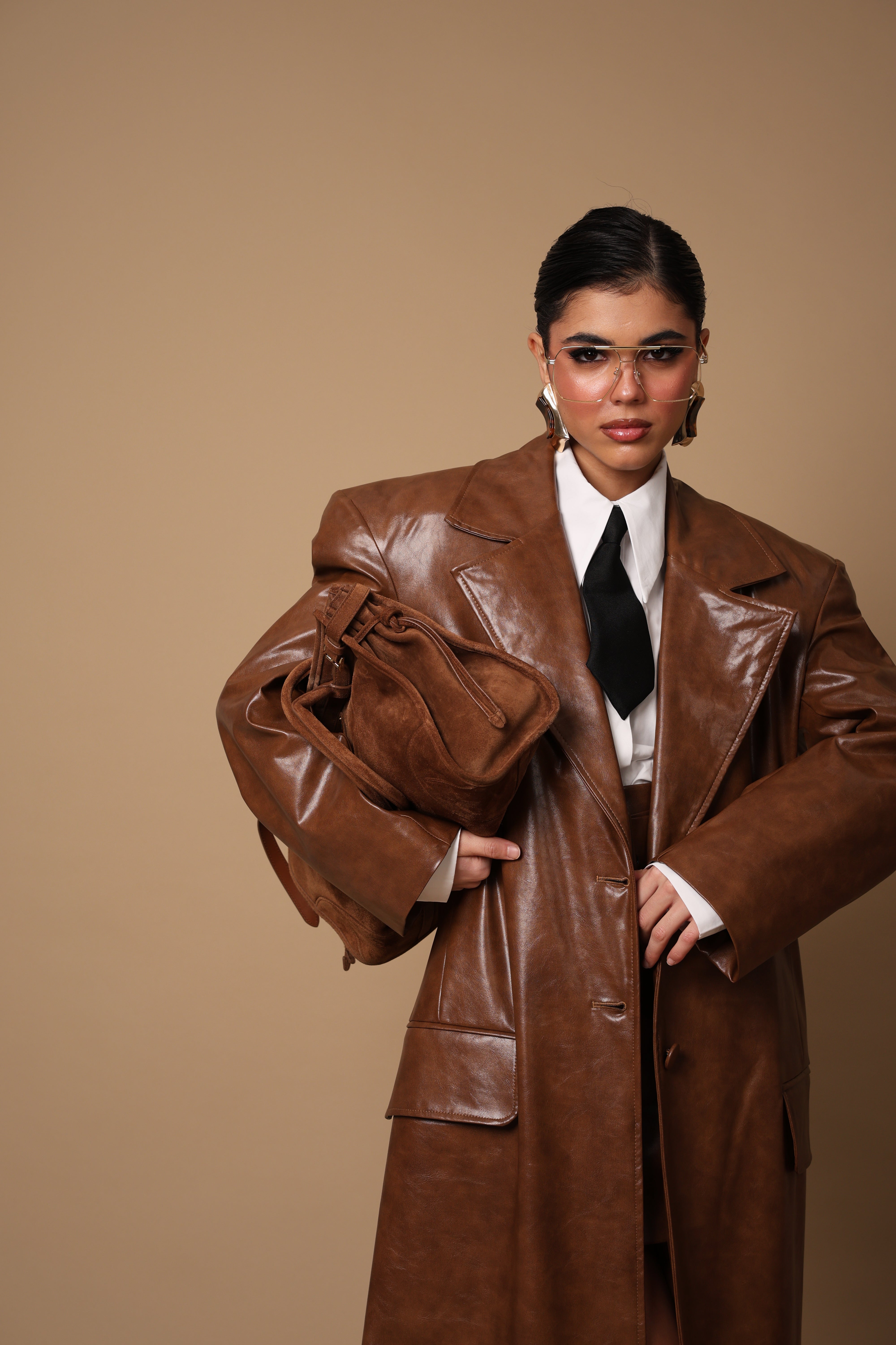 CAPPOTTO ECOPELLE "CARO BABBO" MARRONE BY MARZIA MANGO