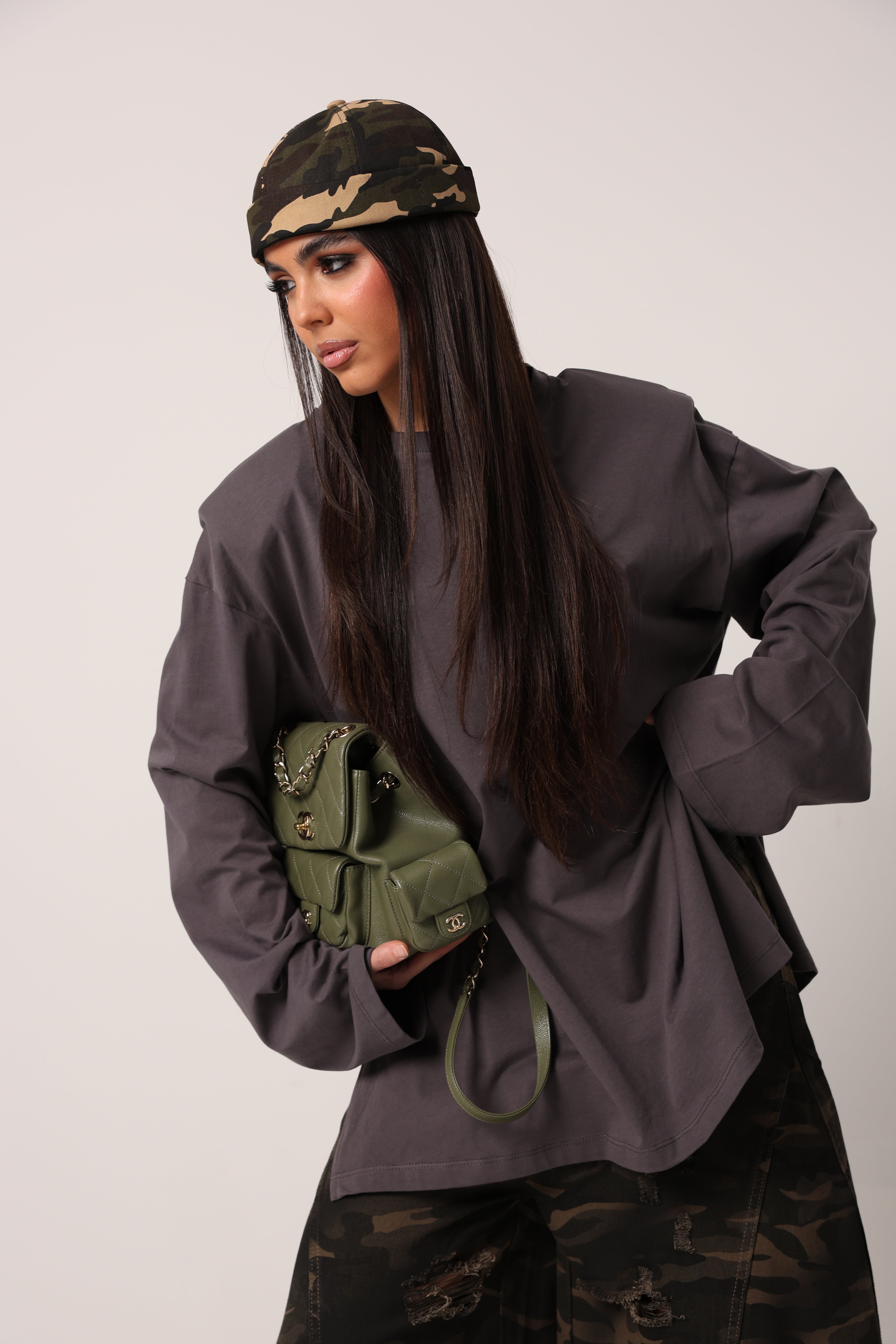 MAGLIA SPALLINE ZAYN GRIGIO ANTRACITE