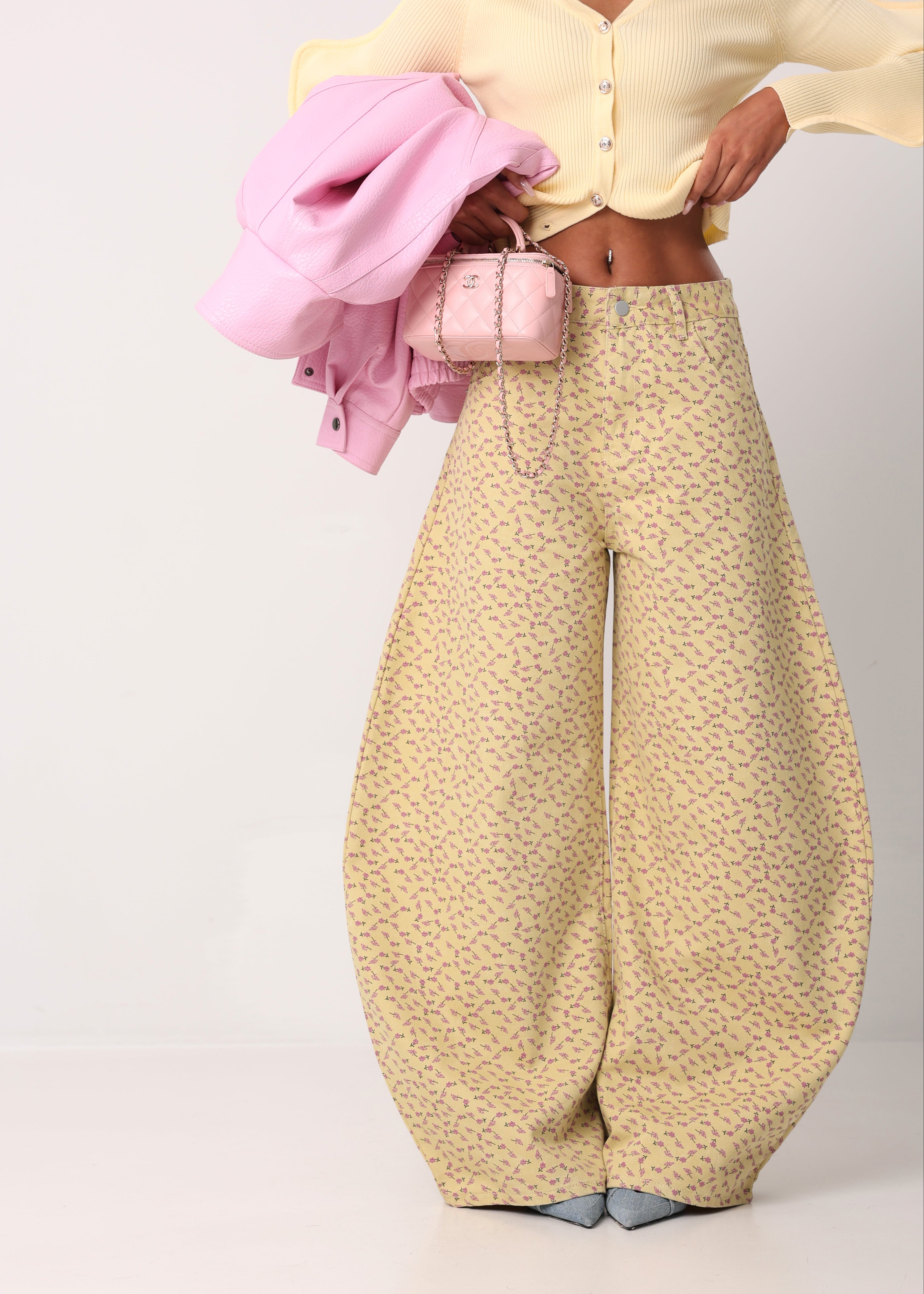 JEANS BALLOON BLOSSOM GIALLI