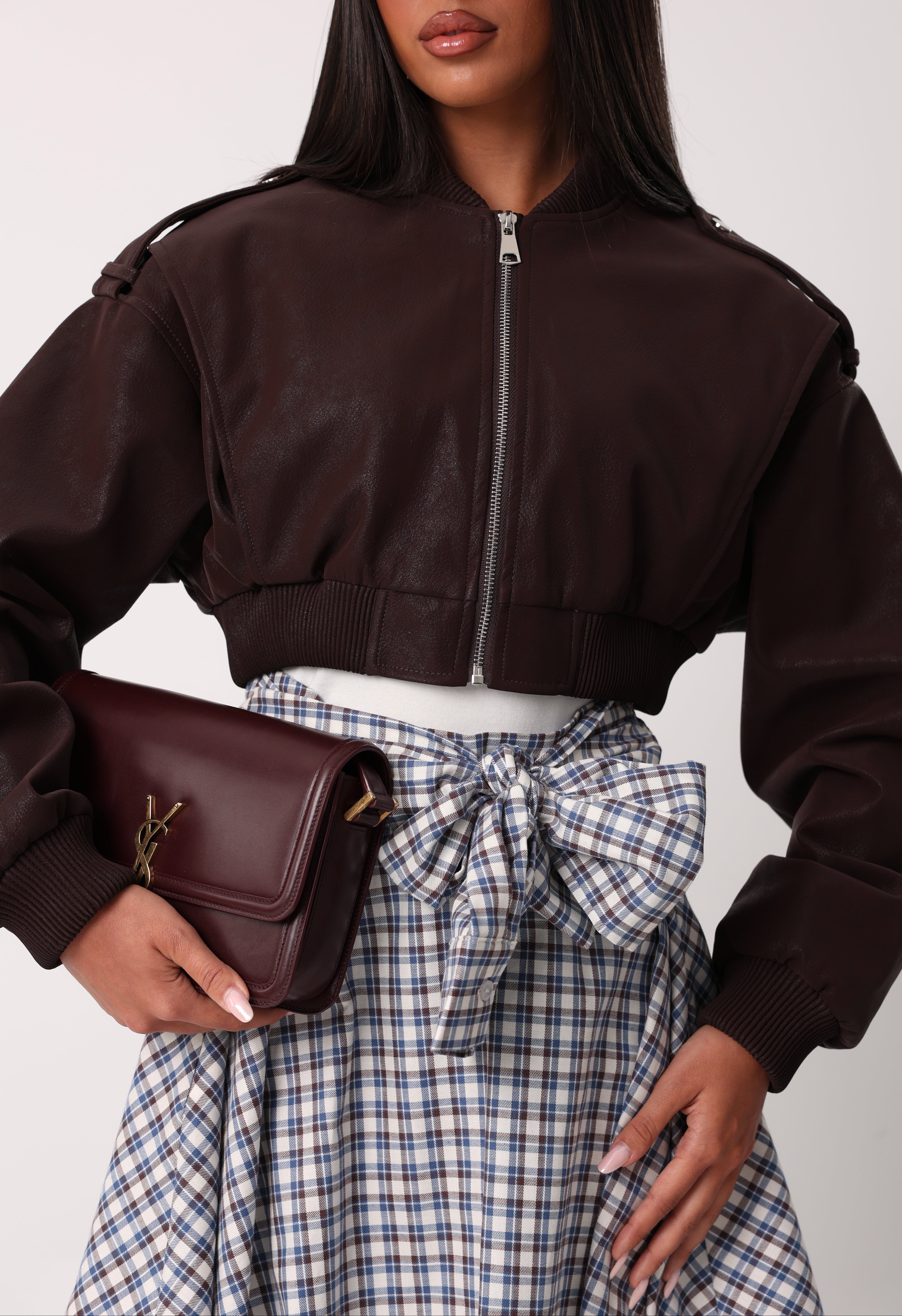 GIUBBINO ECOPELLE CRETA BORDEAUX