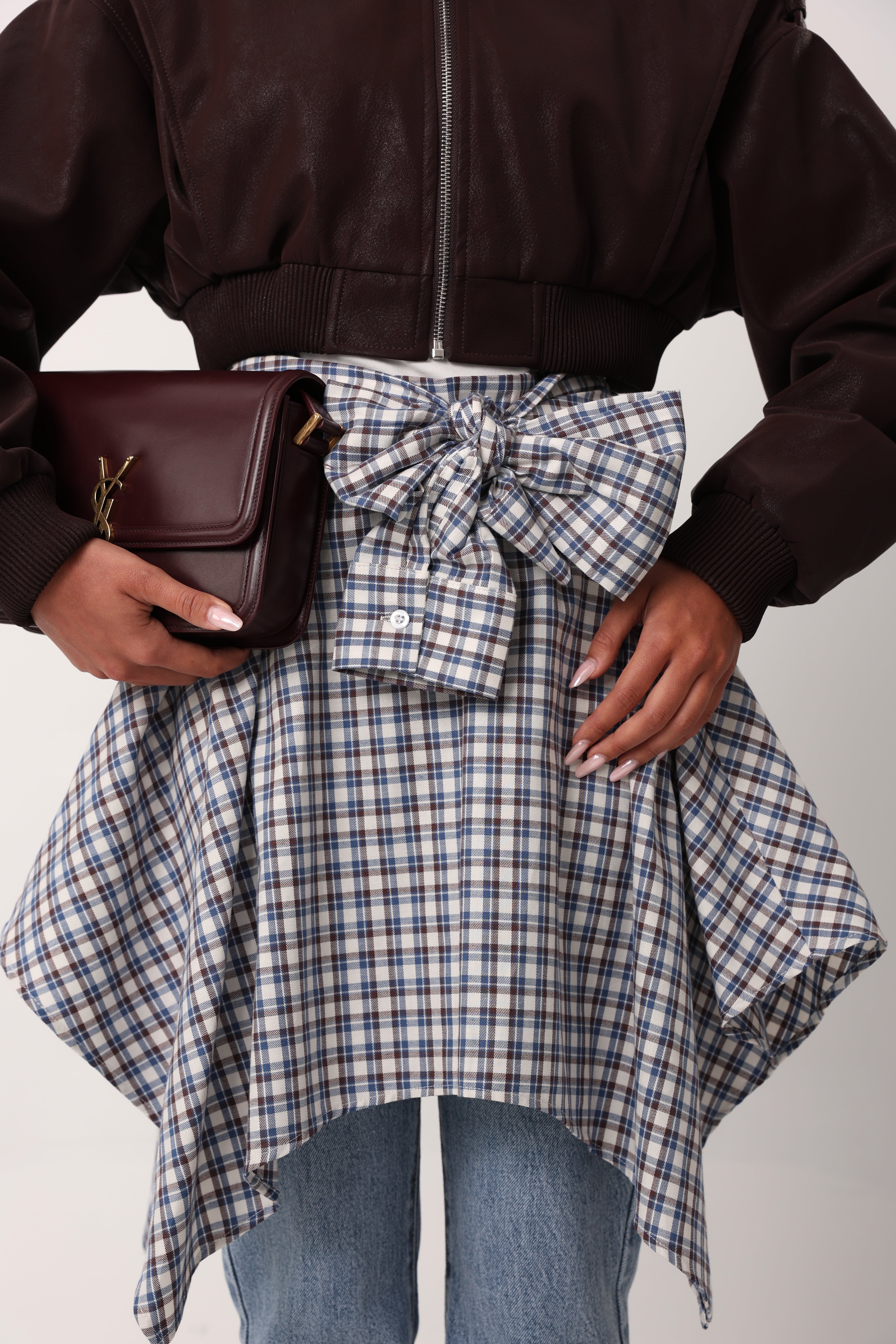 GONNA QUADRETTI CEFALONIA AZZURRA BY LUMINA