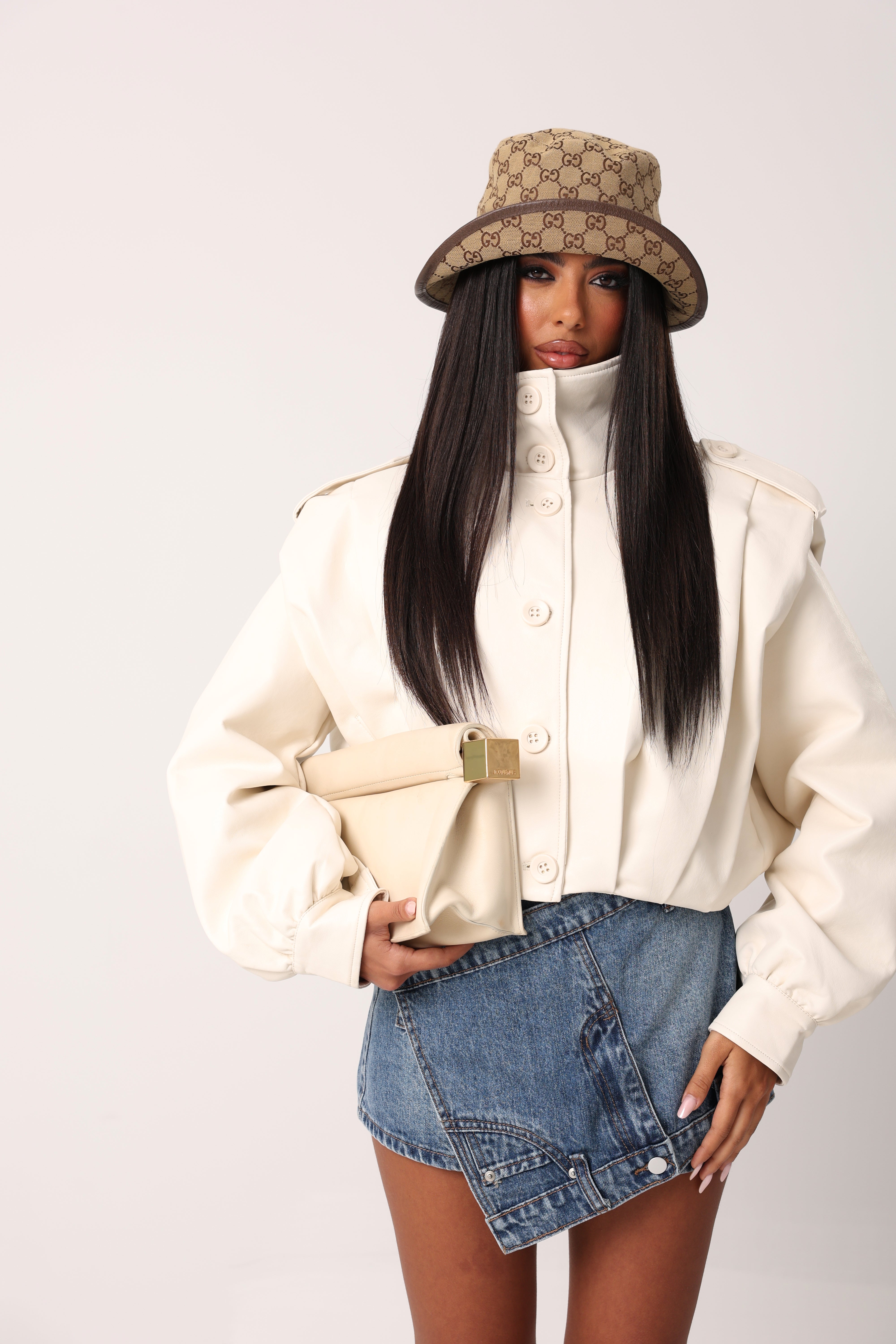 GIUBBINO ECOPELLE MAUVE PANNA