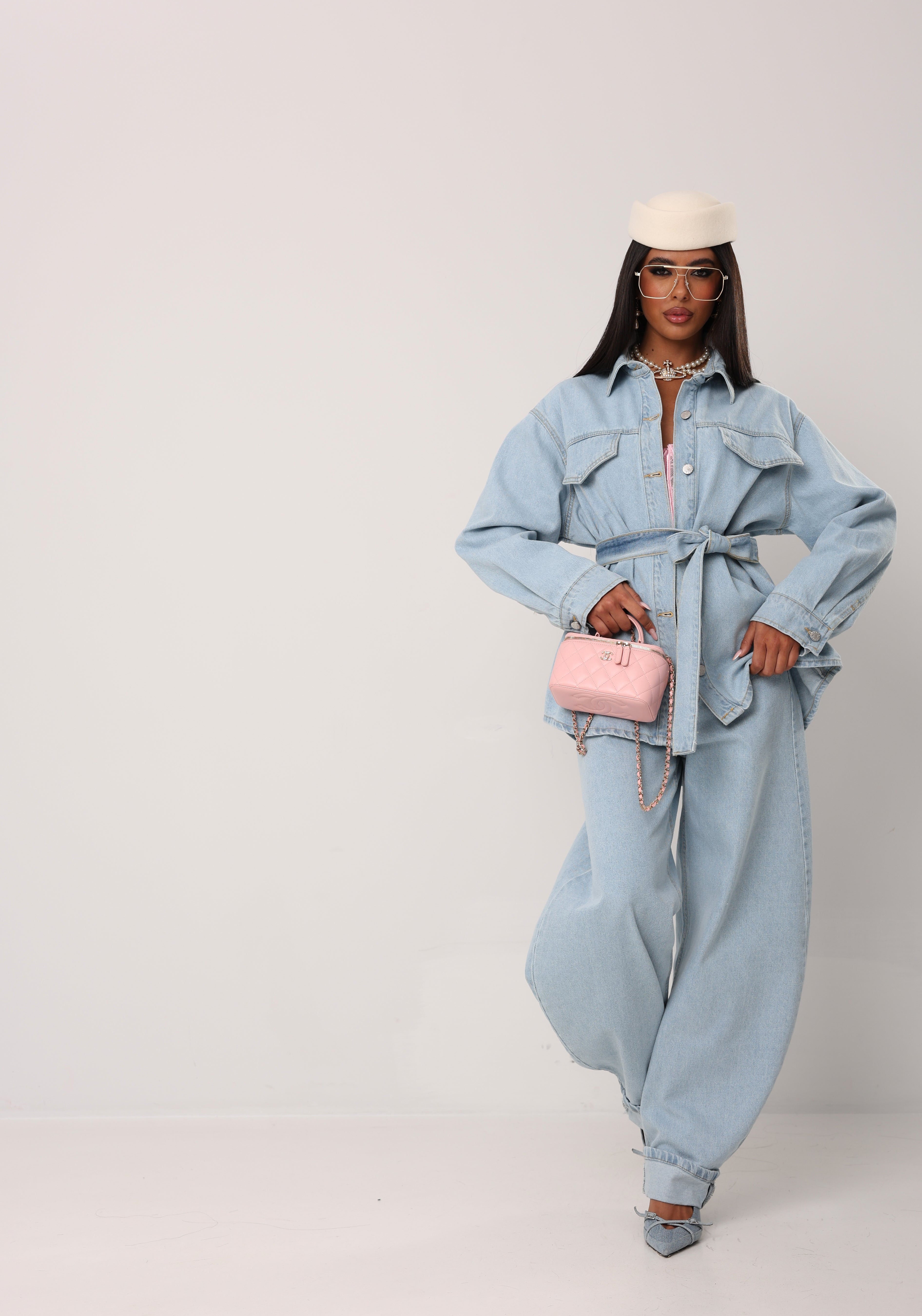 JEANS PIEGONE ATENE DENIM CHIARO