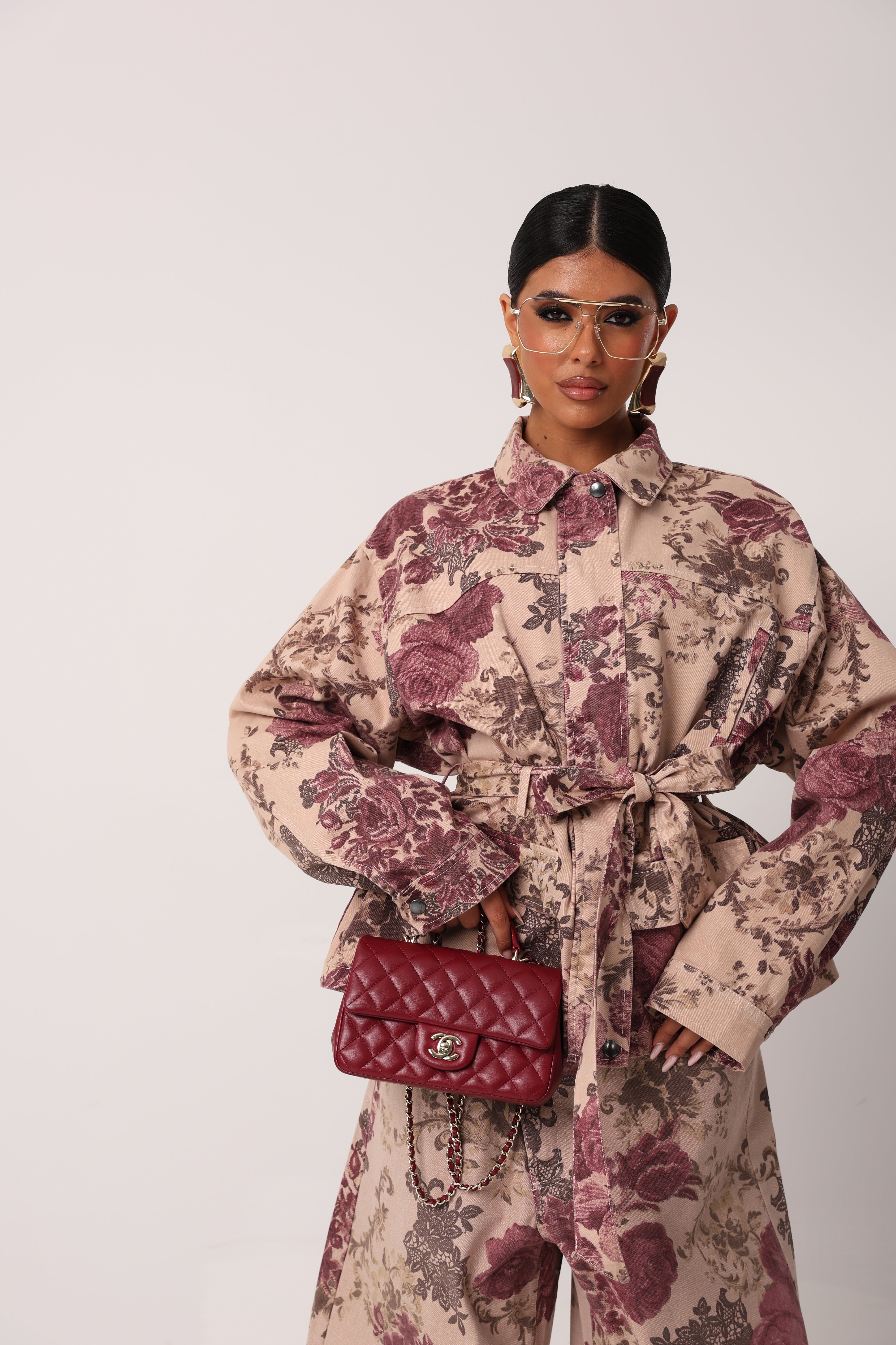 TRENCH FIORATO CAROLYN BEIGE BY LUMINA