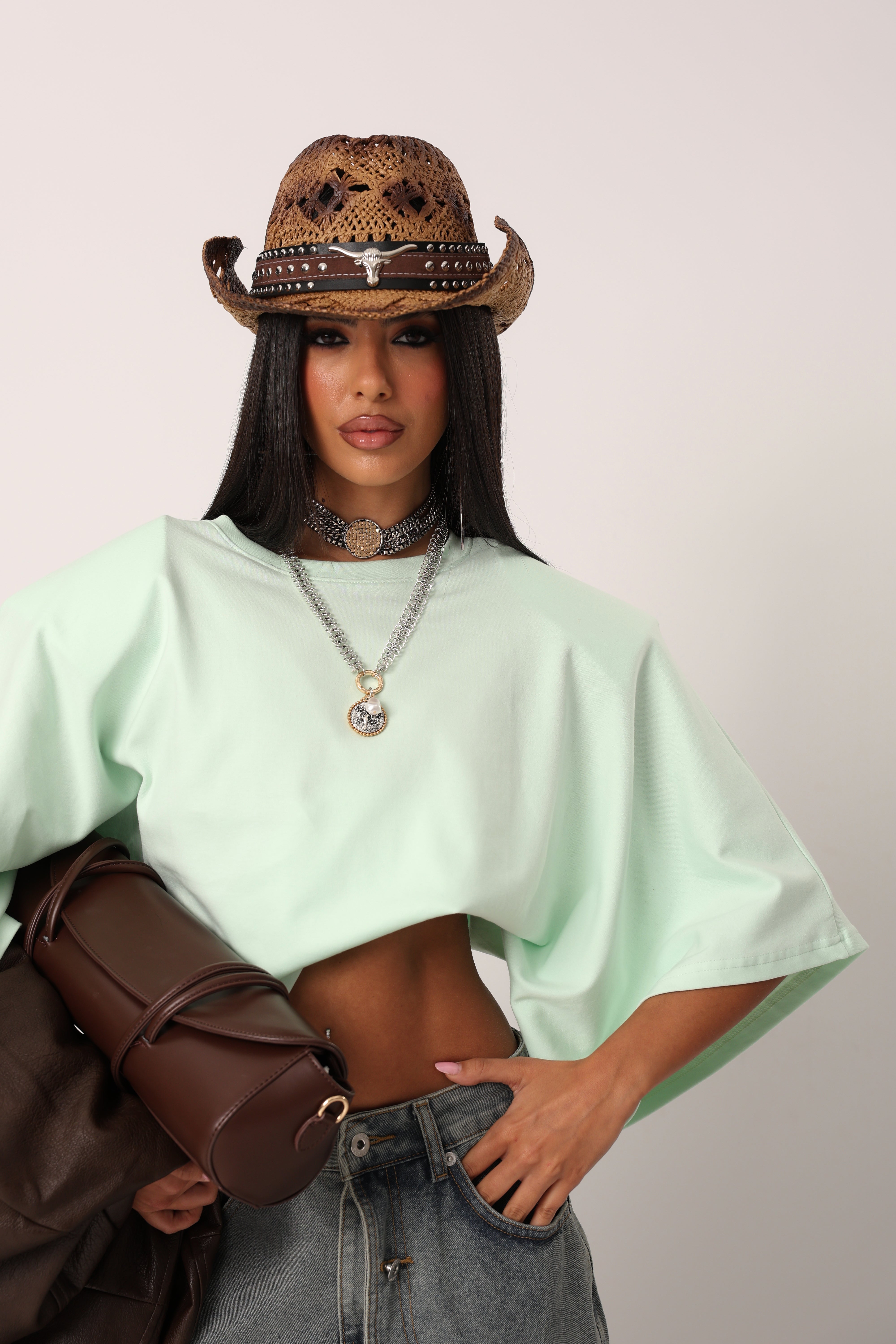 T-SHIRT MEZZA MANICA JACENTY MENTA