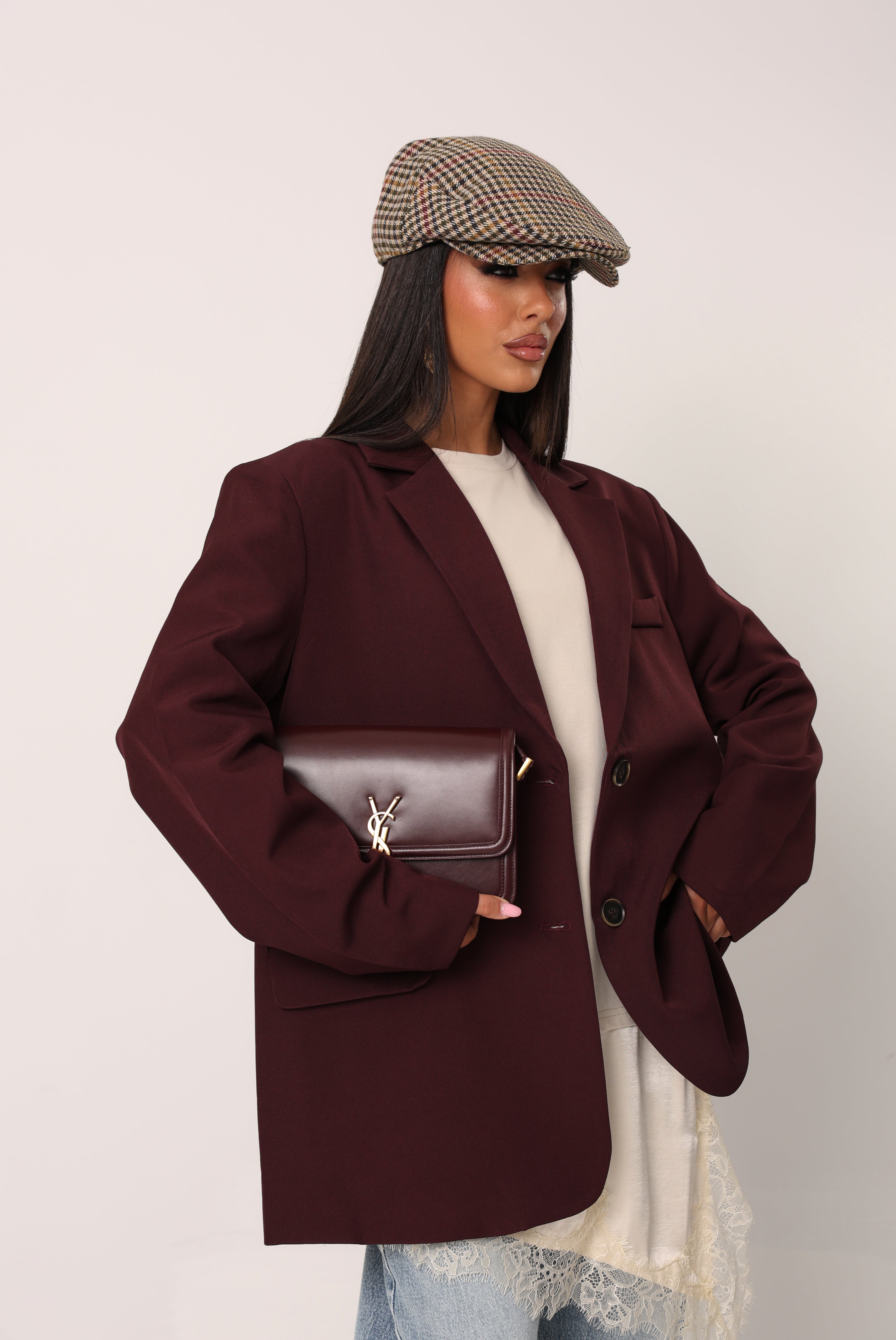 BLAZER GRETA BORDEAUX