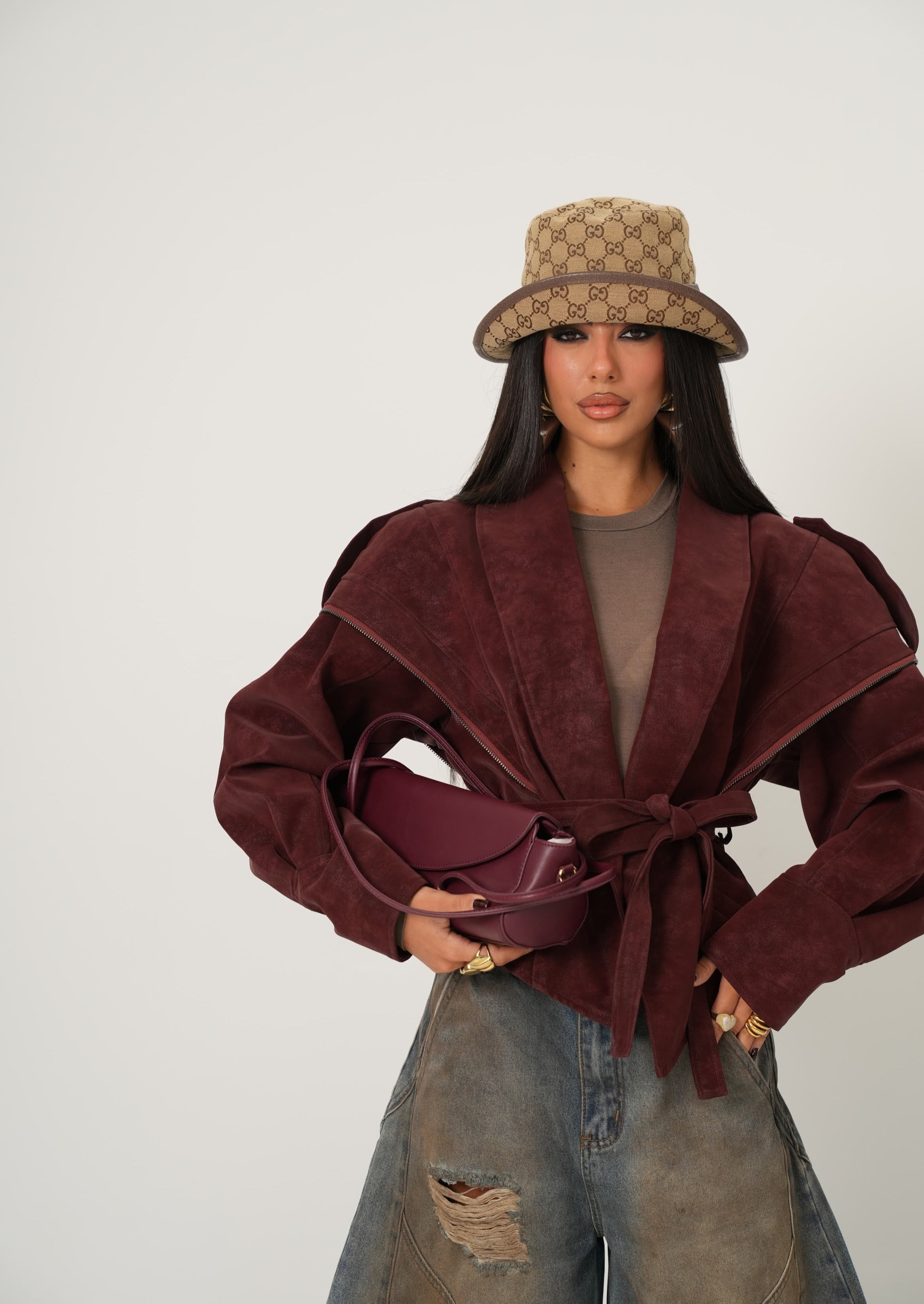 Giubbino Valentine bordeaux