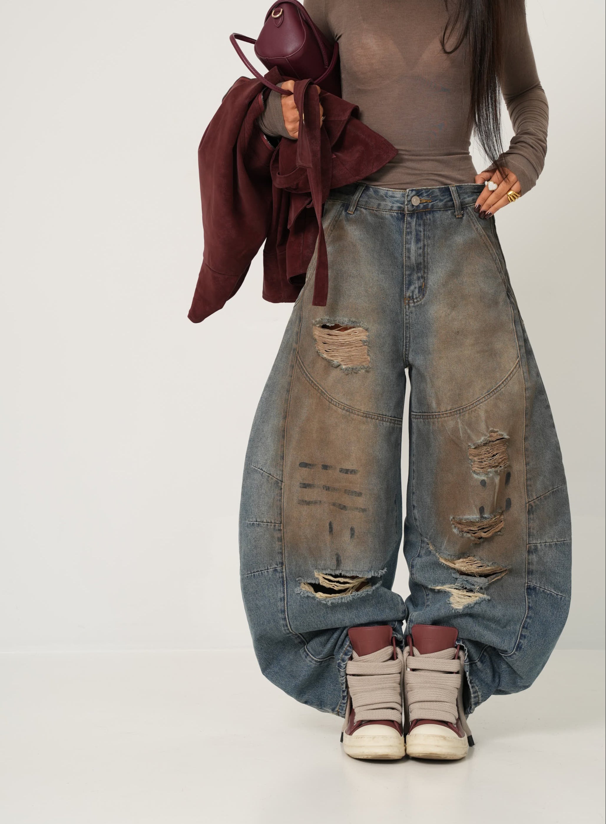 Jeans balloon Orly sabbiato