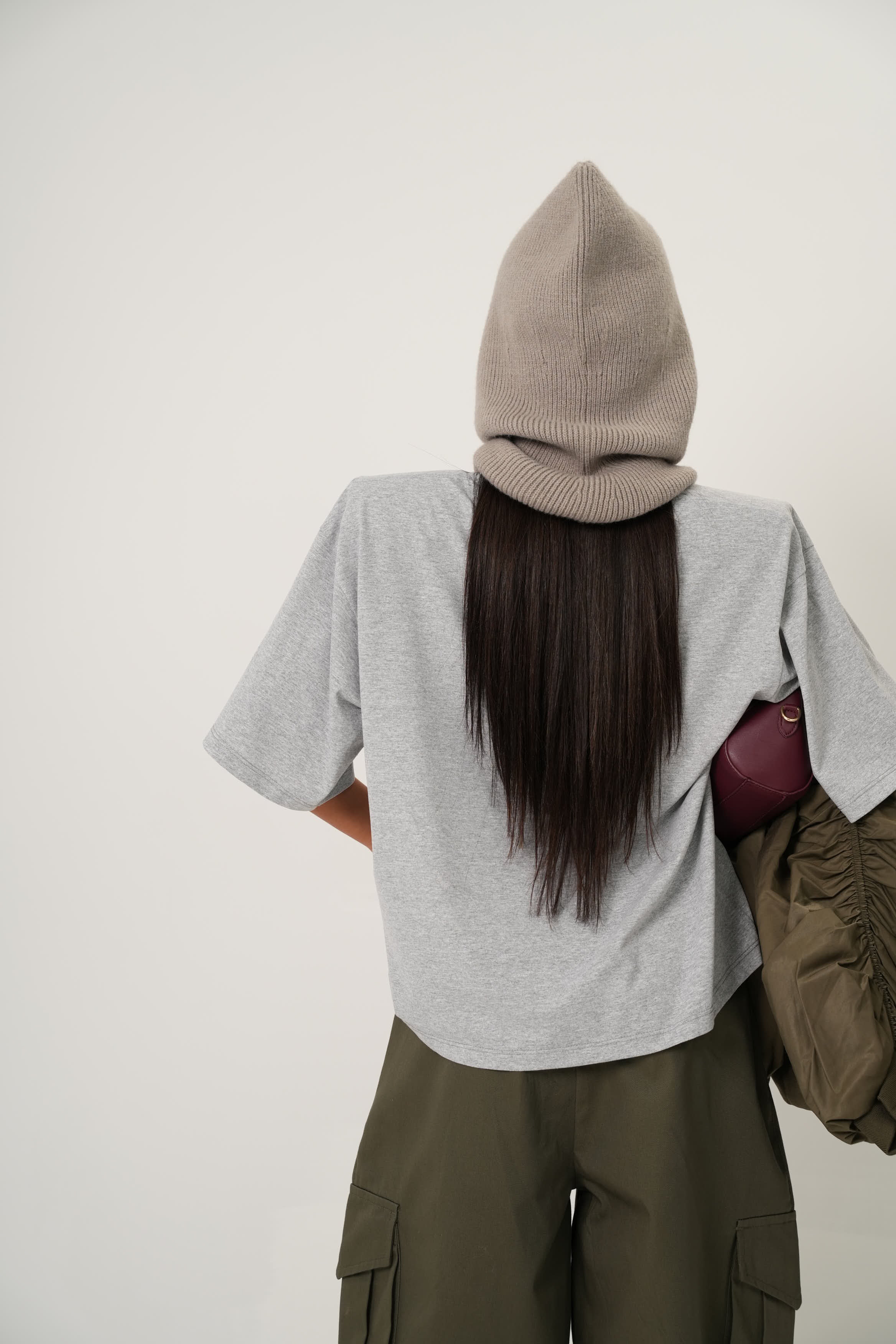 T-SHIRT SPALLINE GRIGIO CHIARO BY MARZIA MANGO