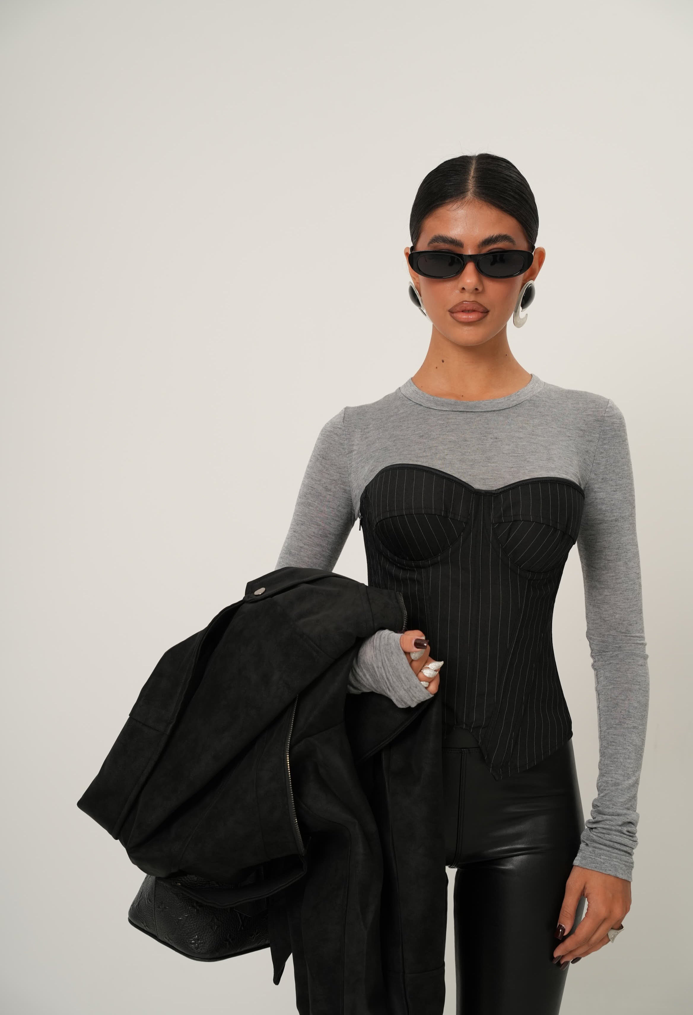 CORPETTO GESSATO ESTELA NERO