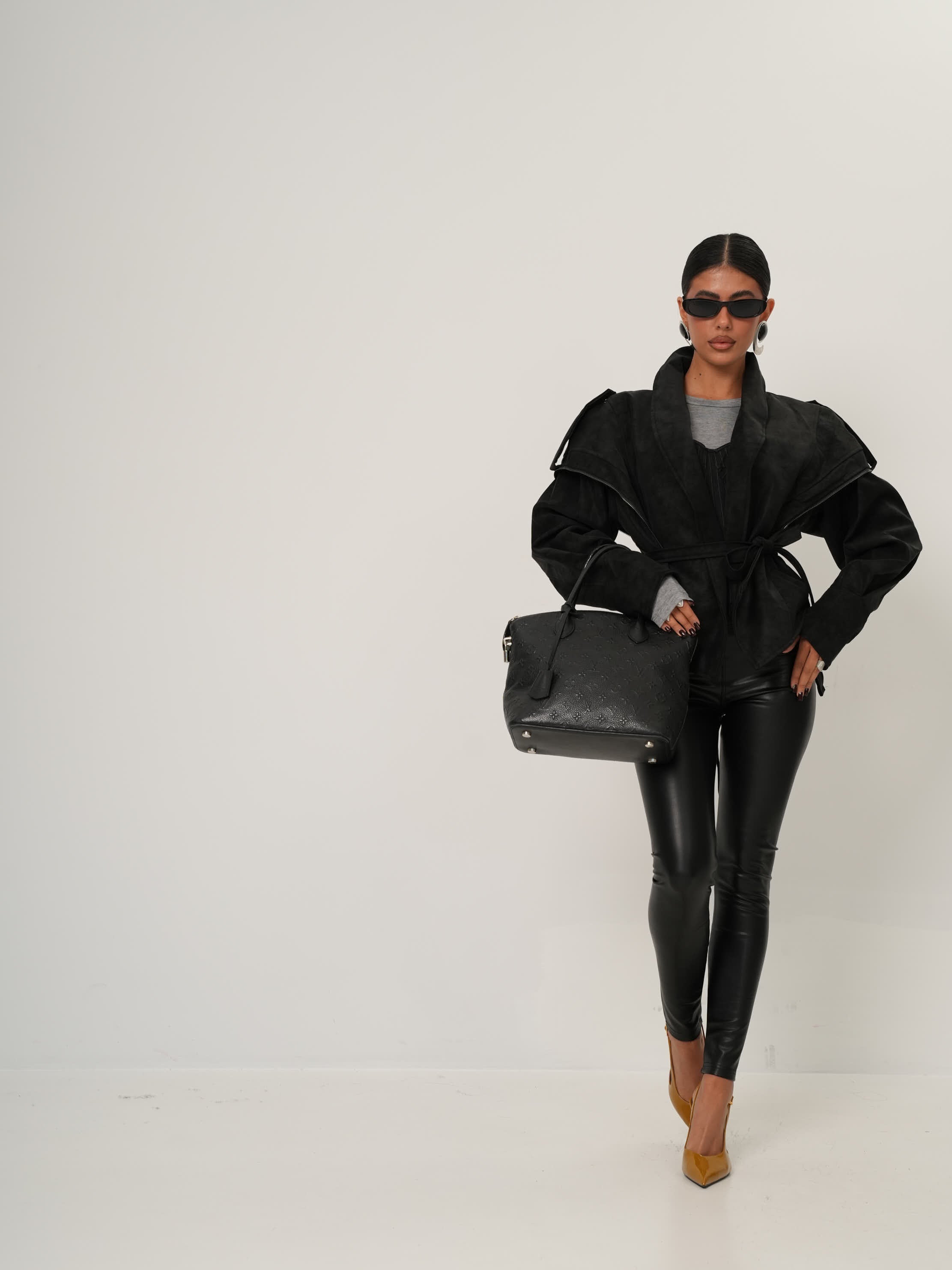 LEGGINGS ECOPELLE EMMA NERI