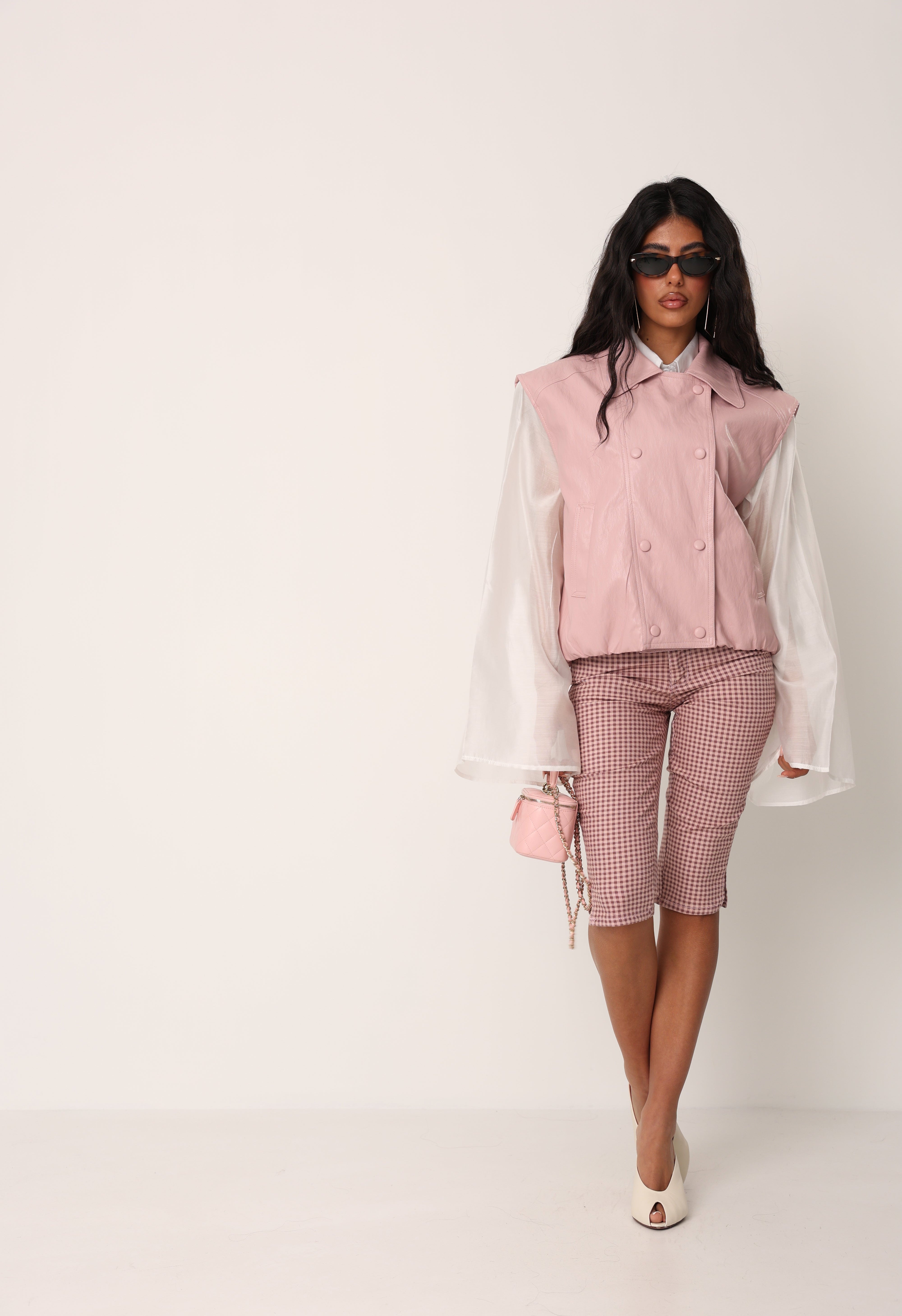 PANTALONI CAPRI MEMPHIS  ROSA