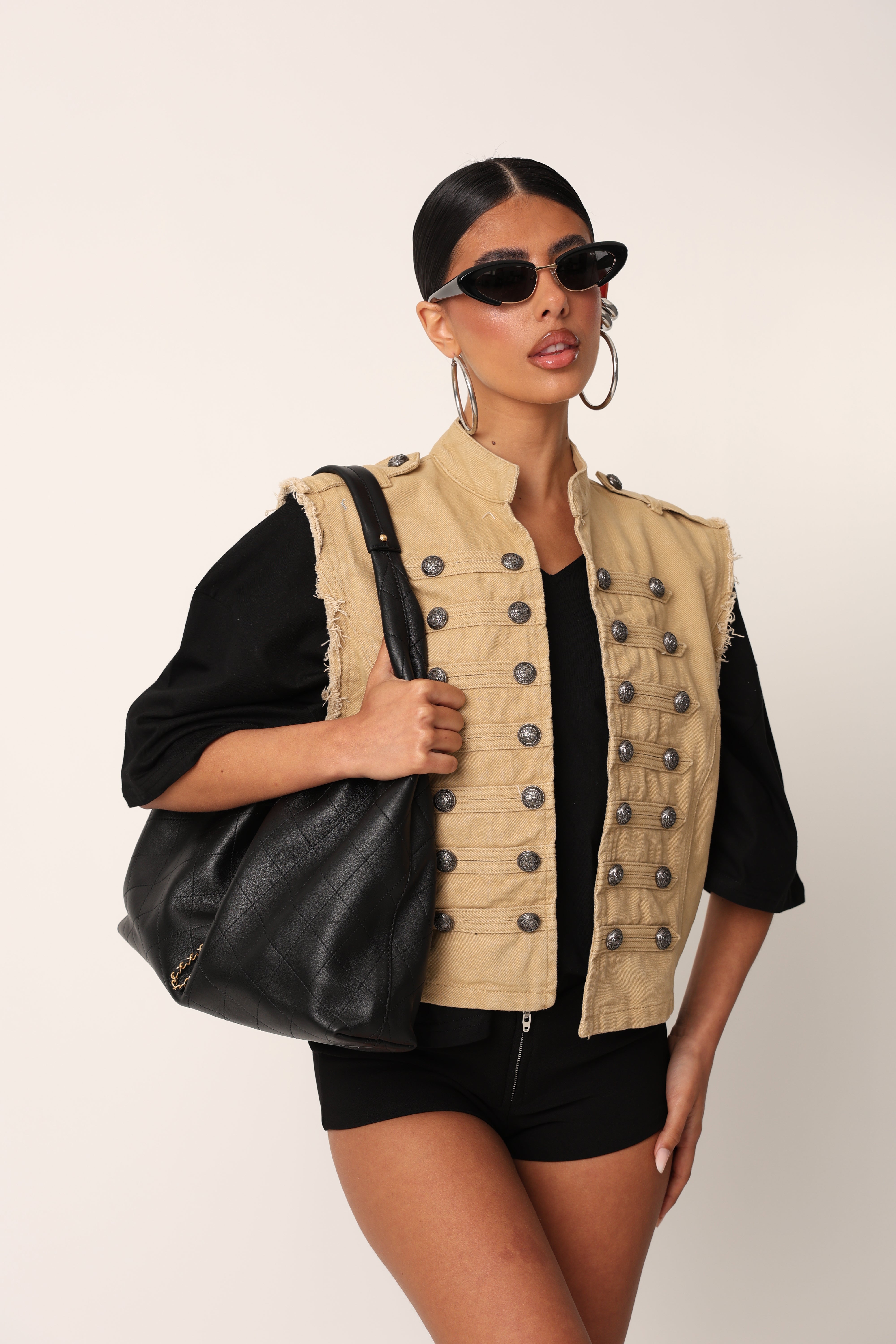 GILET BOTTONI EVELYN BEIGE