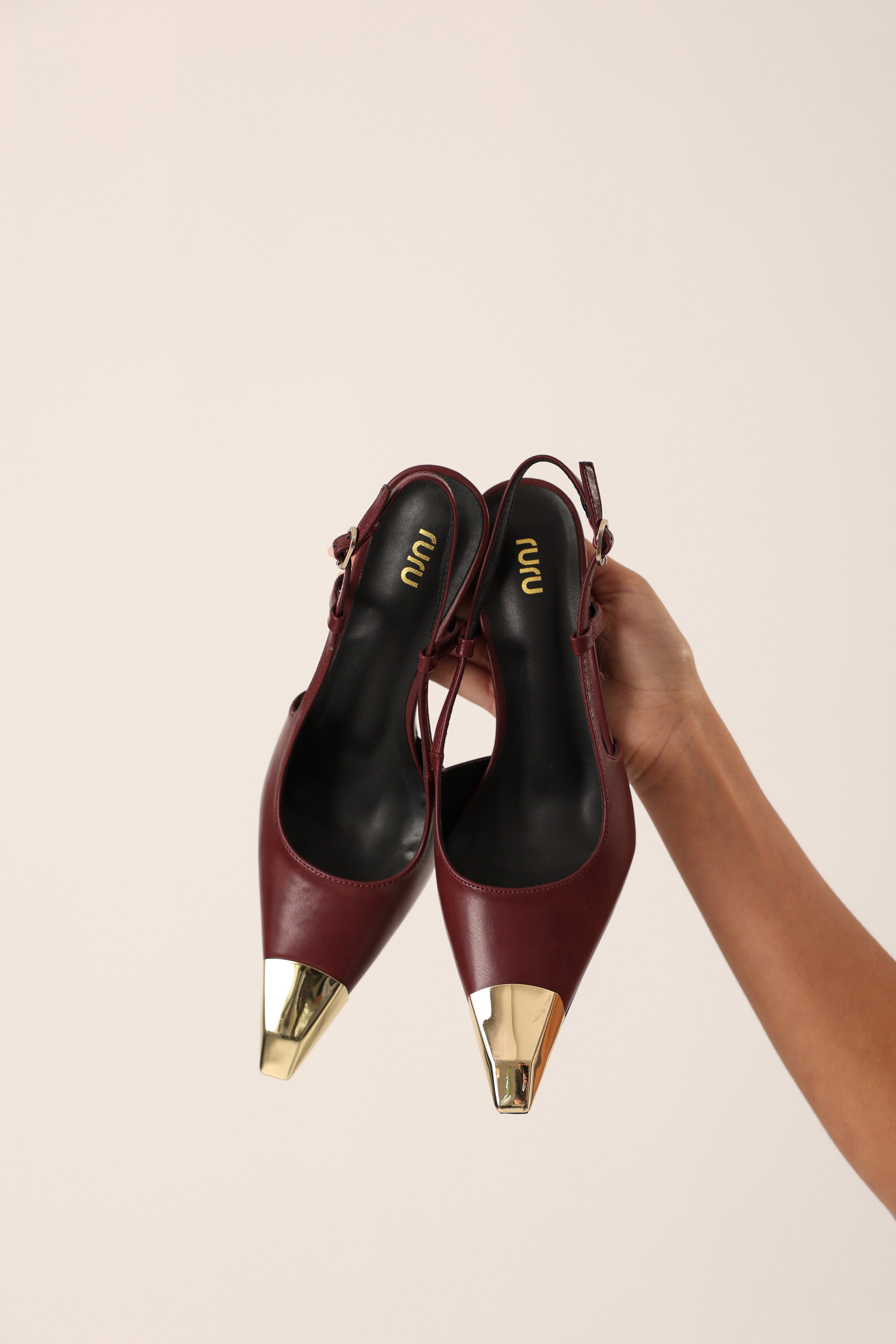 SLINGBACK ECOPELLE BARBARA BORDEAUX