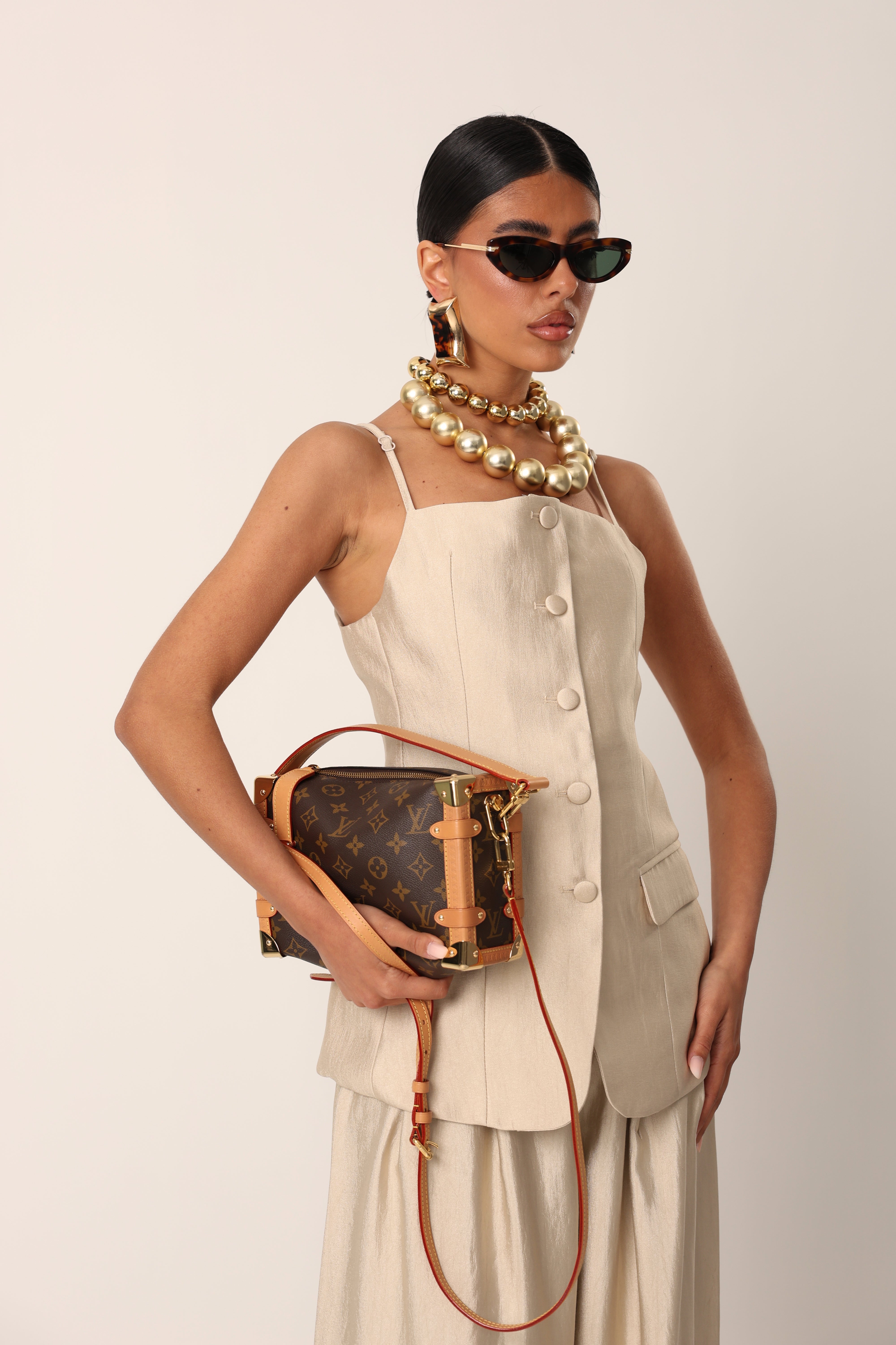 COORDINATO EFFETTO SETA CATHERINE BEIGE