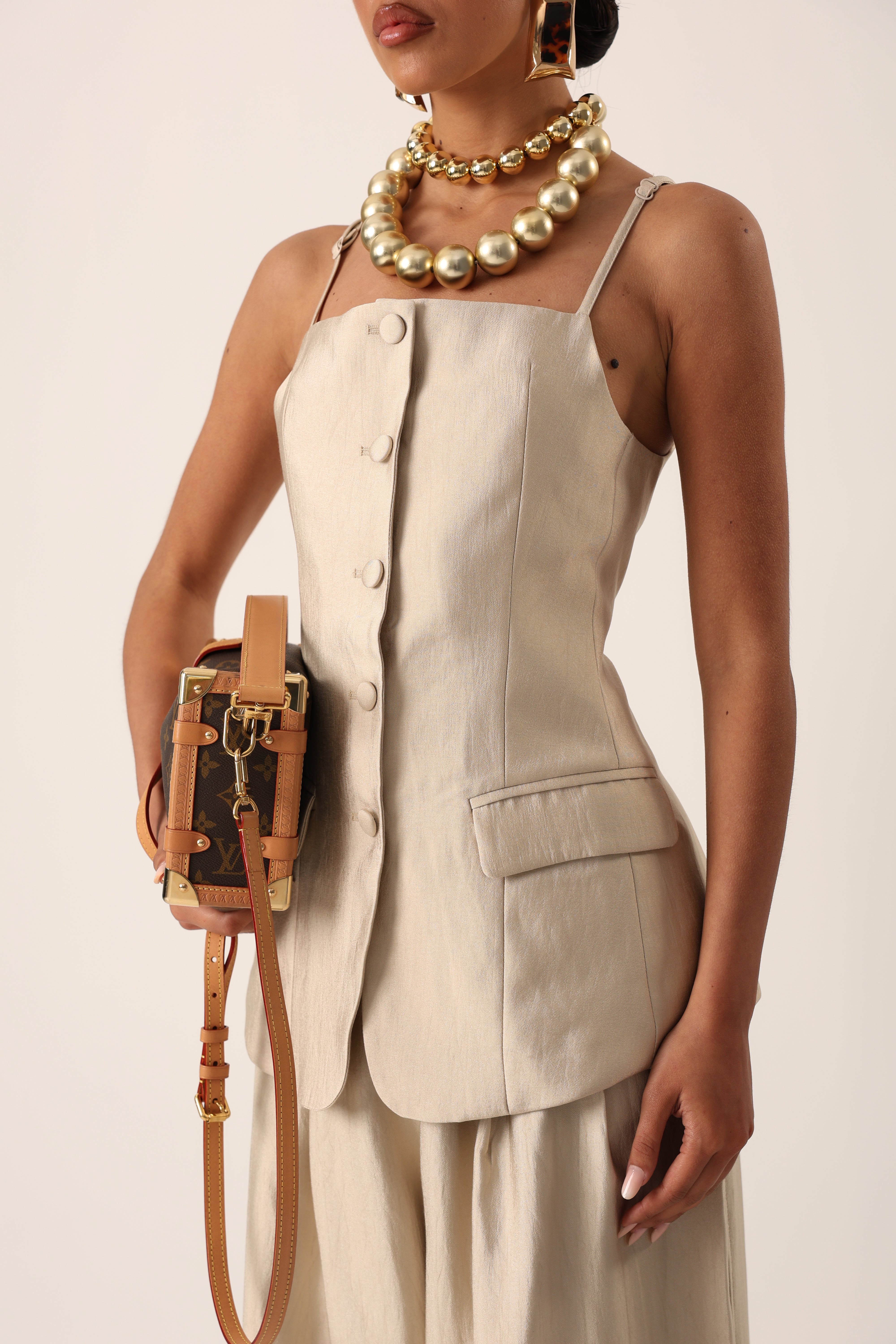 COORDINATO EFFETTO SETA CATHERINE BEIGE