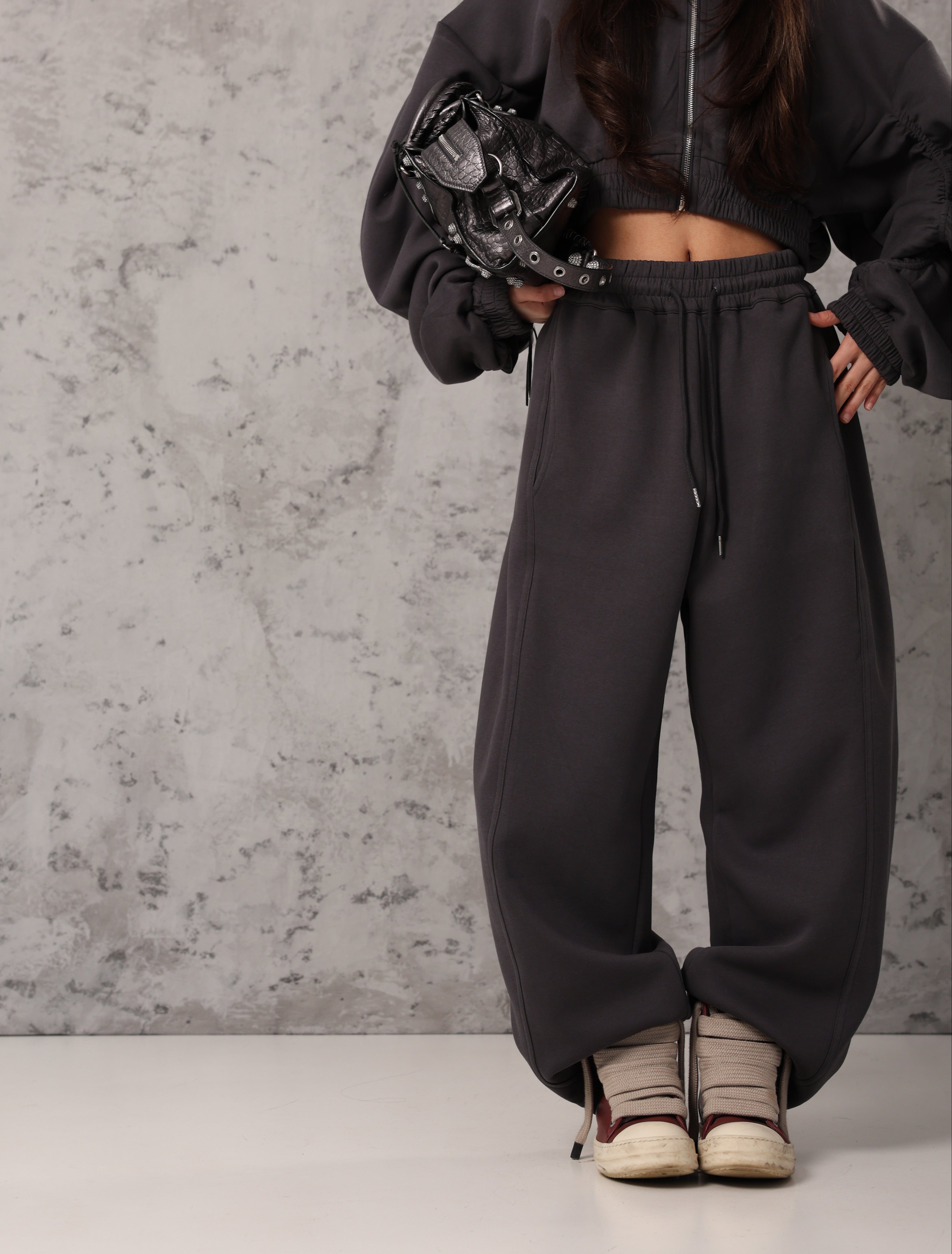 COORDINATO TUTA LOOVEE GRIGIO ANTRACITE BY MARZIA MANGO