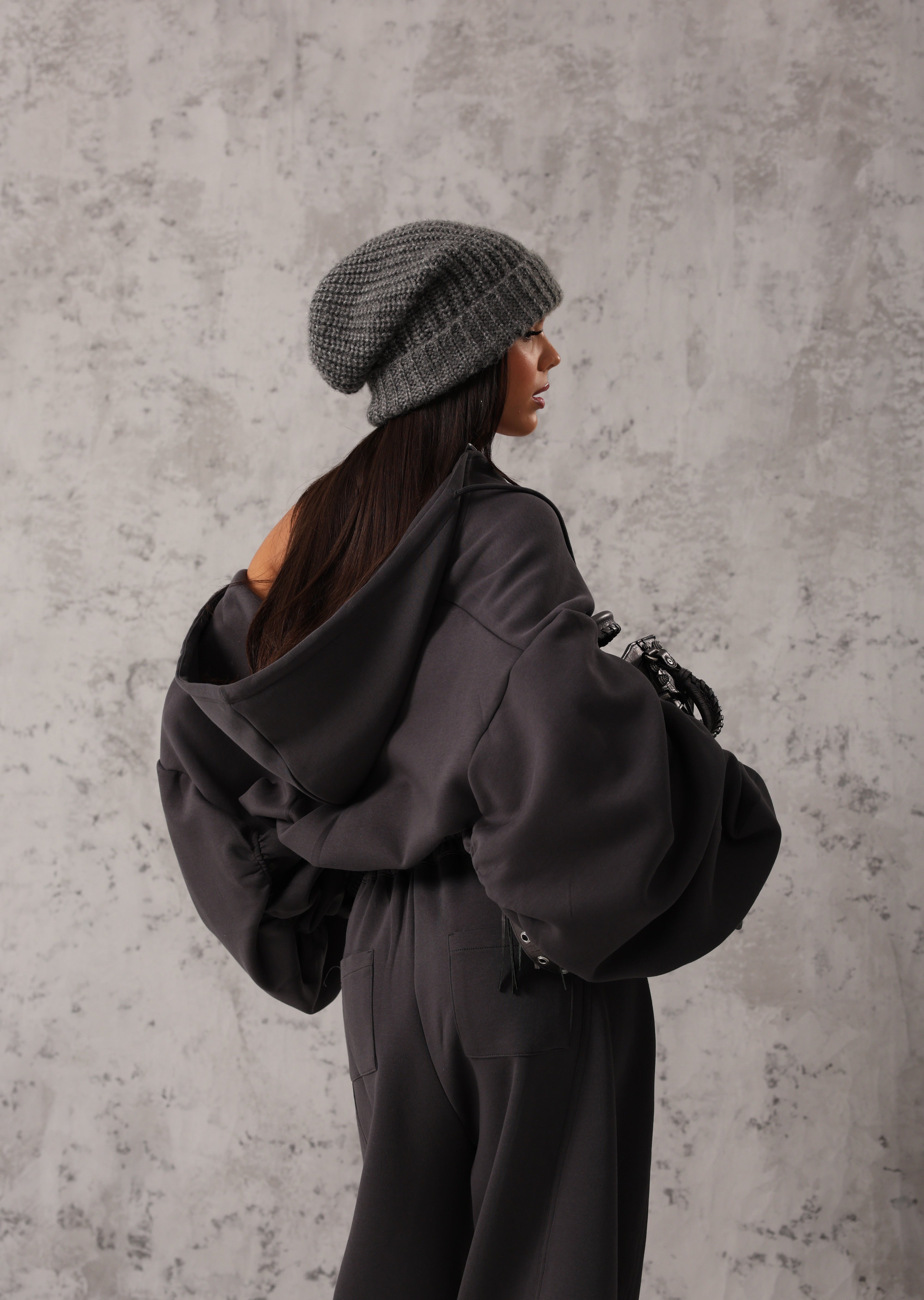 COORDINATO TUTA LOOVEE GRIGIO ANTRACITE BY MARZIA MANGO