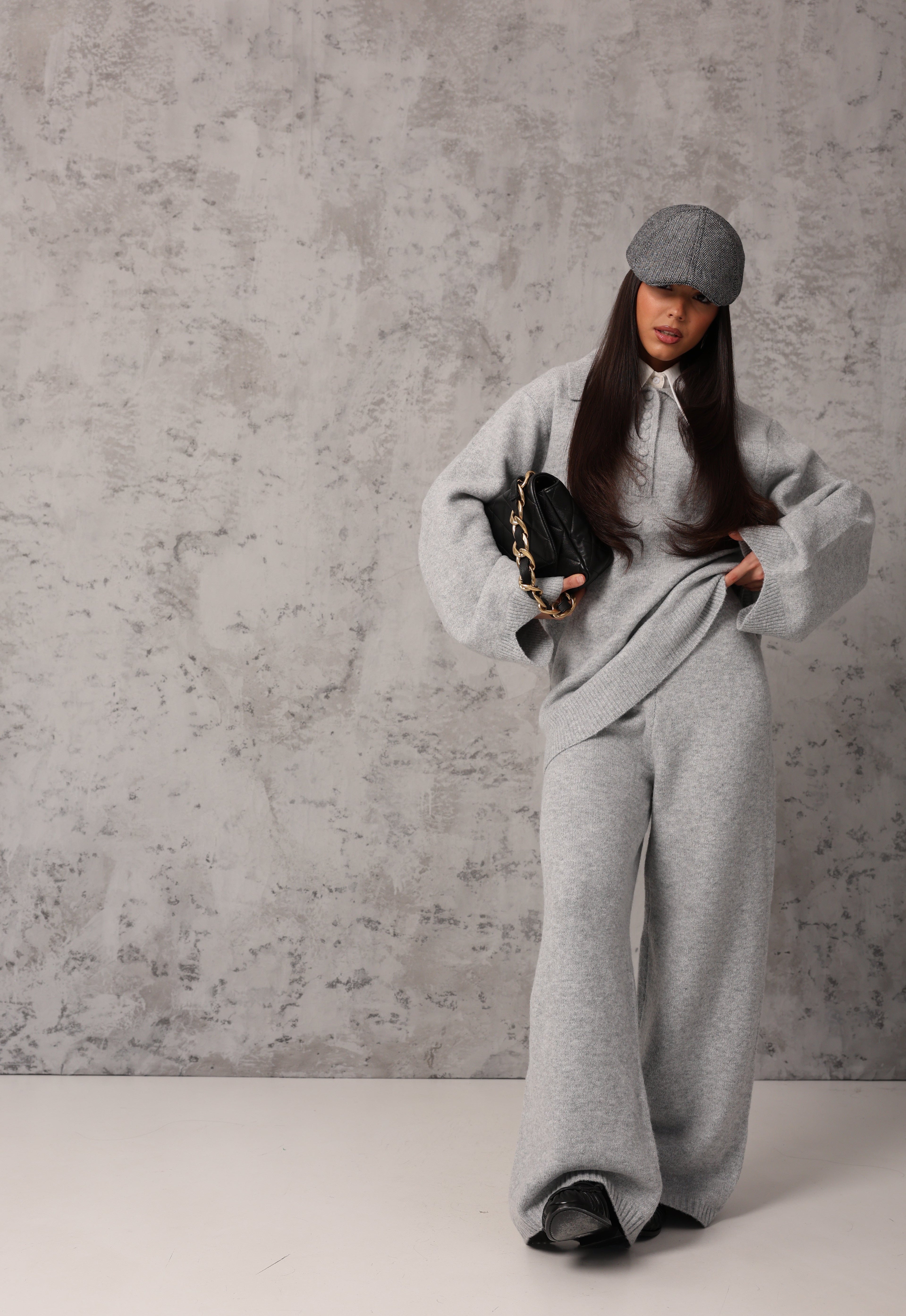 COORDINATO EVELINA GRIGIO CHIARO