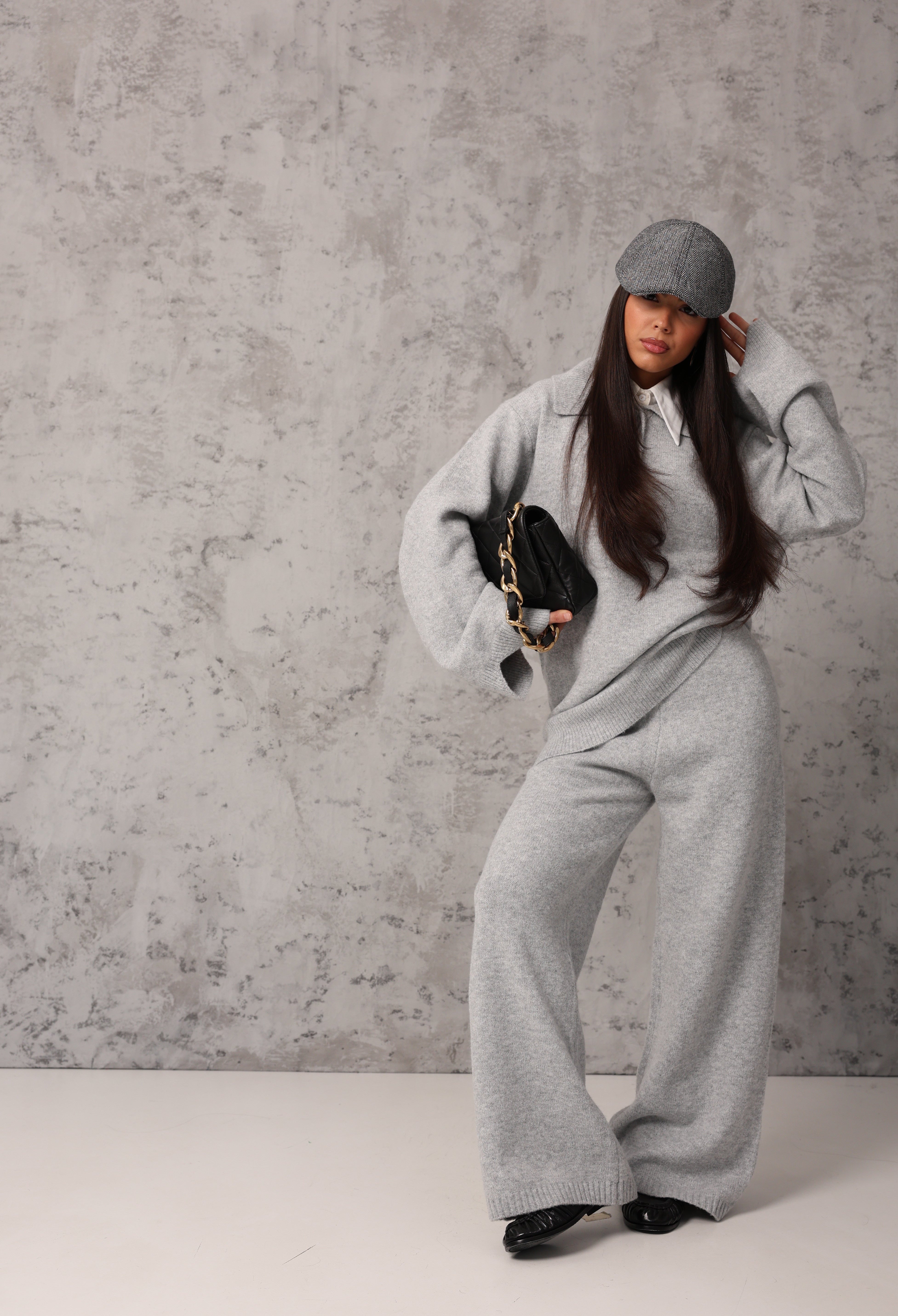 COORDINATO EVELINA GRIGIO CHIARO