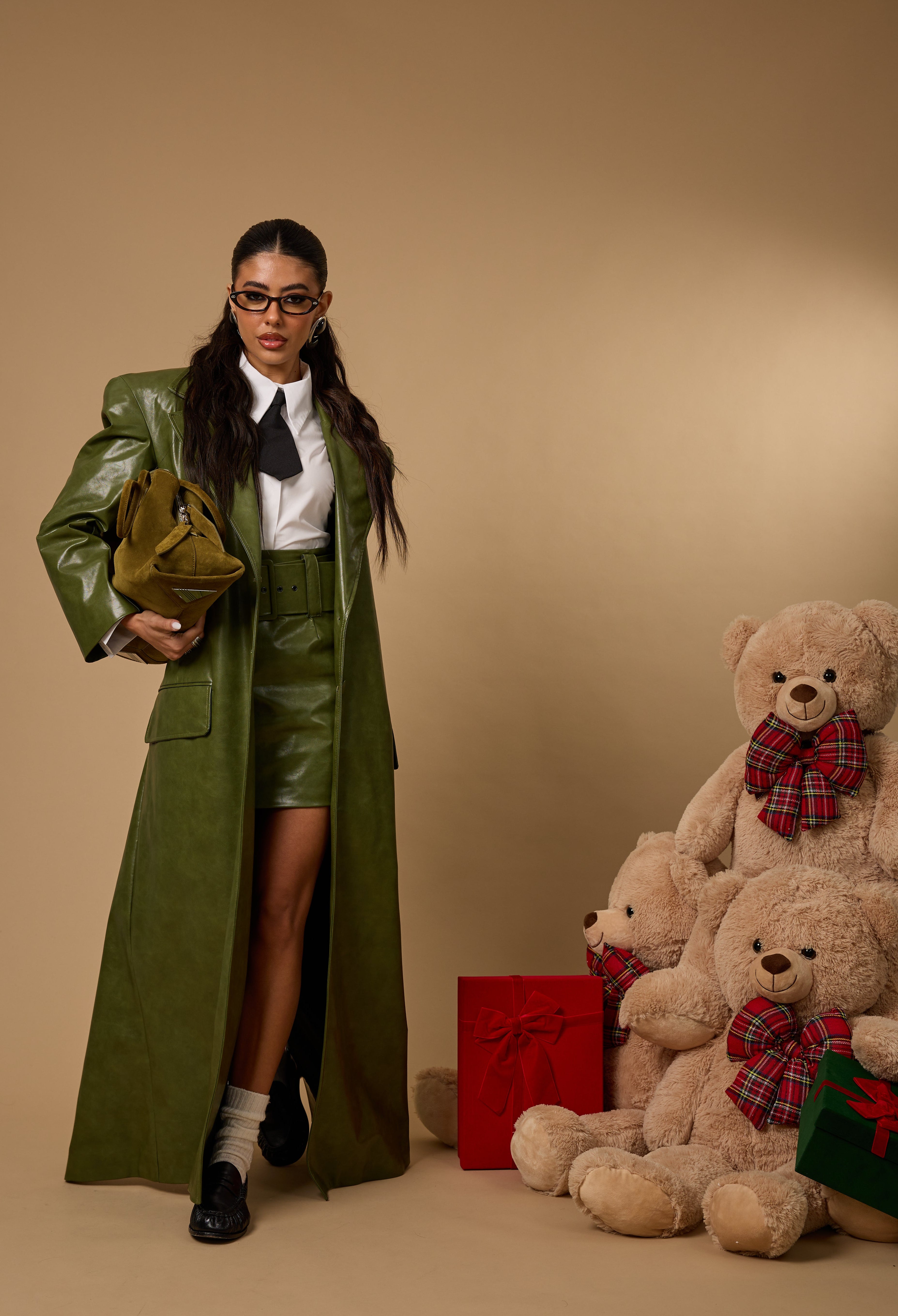 CAPPOTTO ECOPELLE "CARO BABBO" VERDE BY MARZIA MANGO