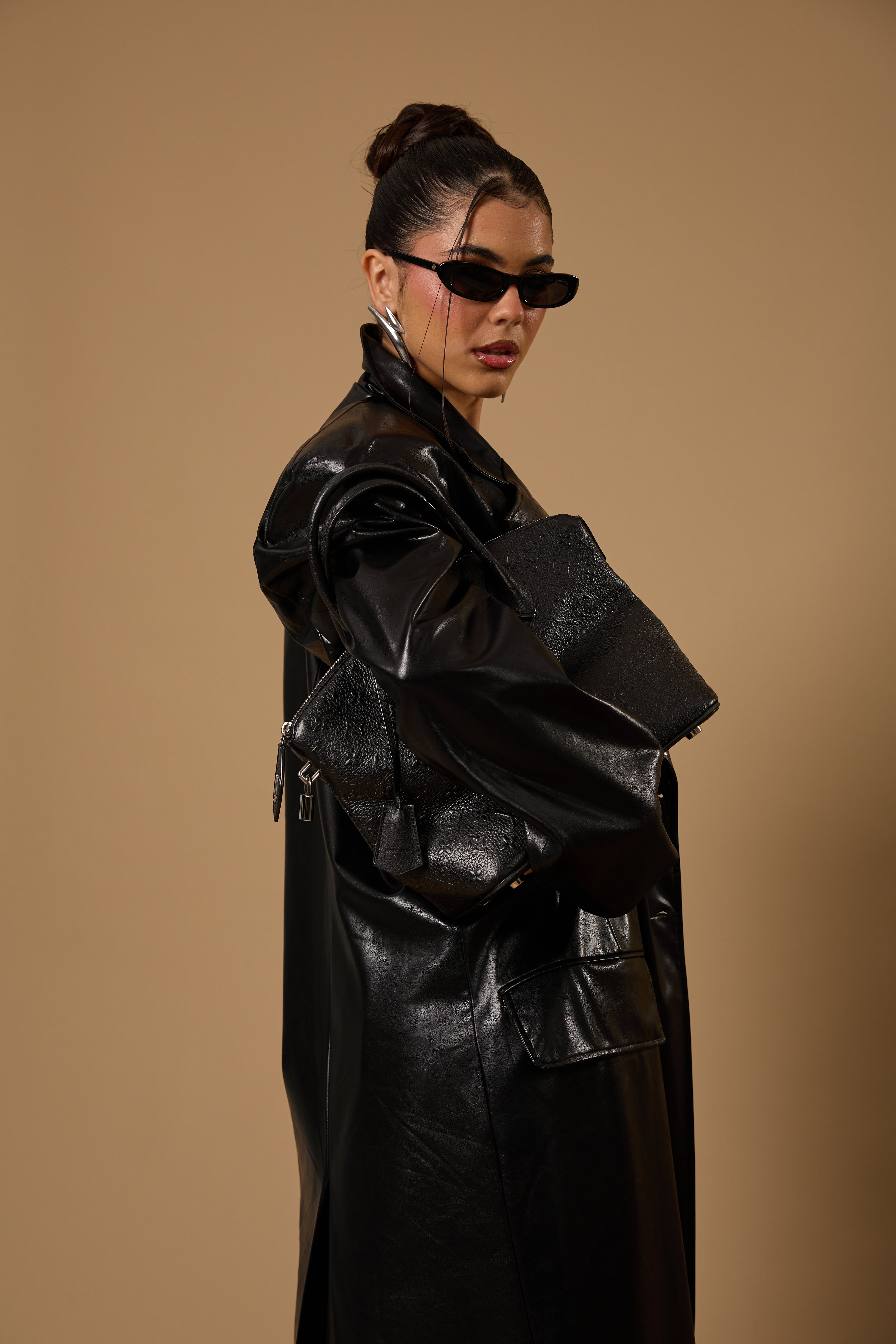 CAPPOTTO ECOPELLE "CARO BABBO" NERO BY MARZIA MANGO