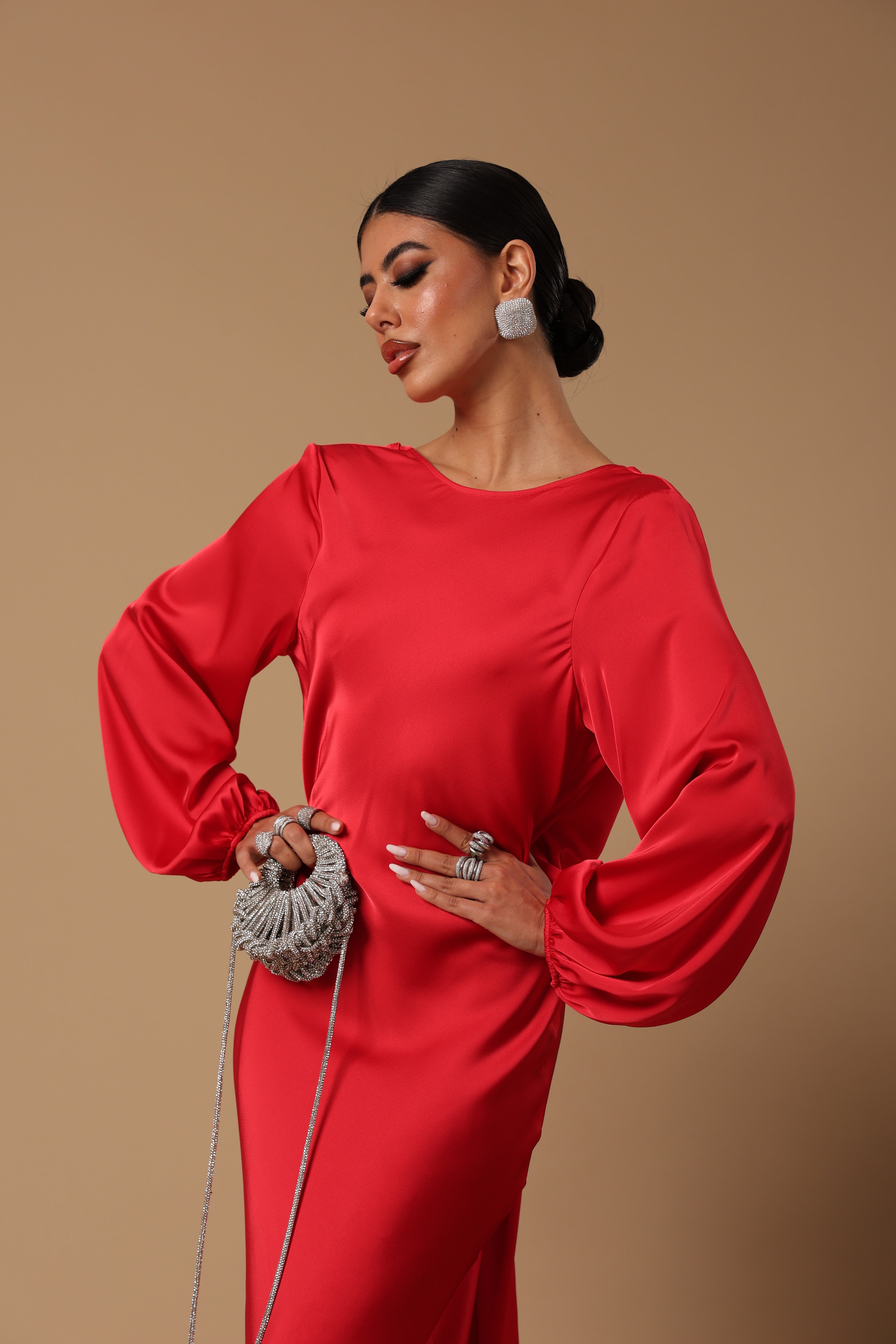 VESTITO NODO NEW YEAR'S ROSSO  BY MARZIA MANGO