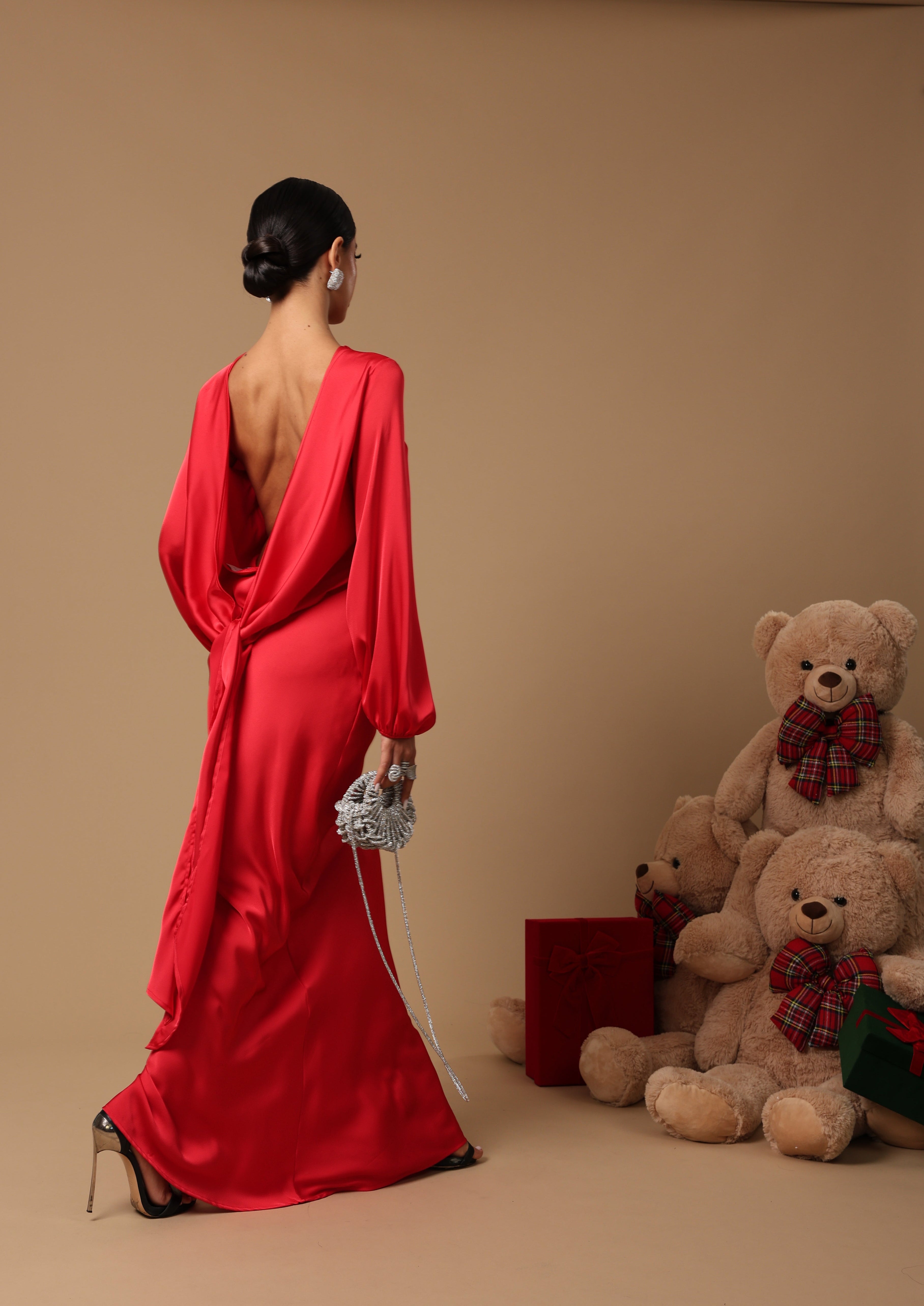 VESTITO NODO NEW YEAR'S ROSSO  BY MARZIA MANGO