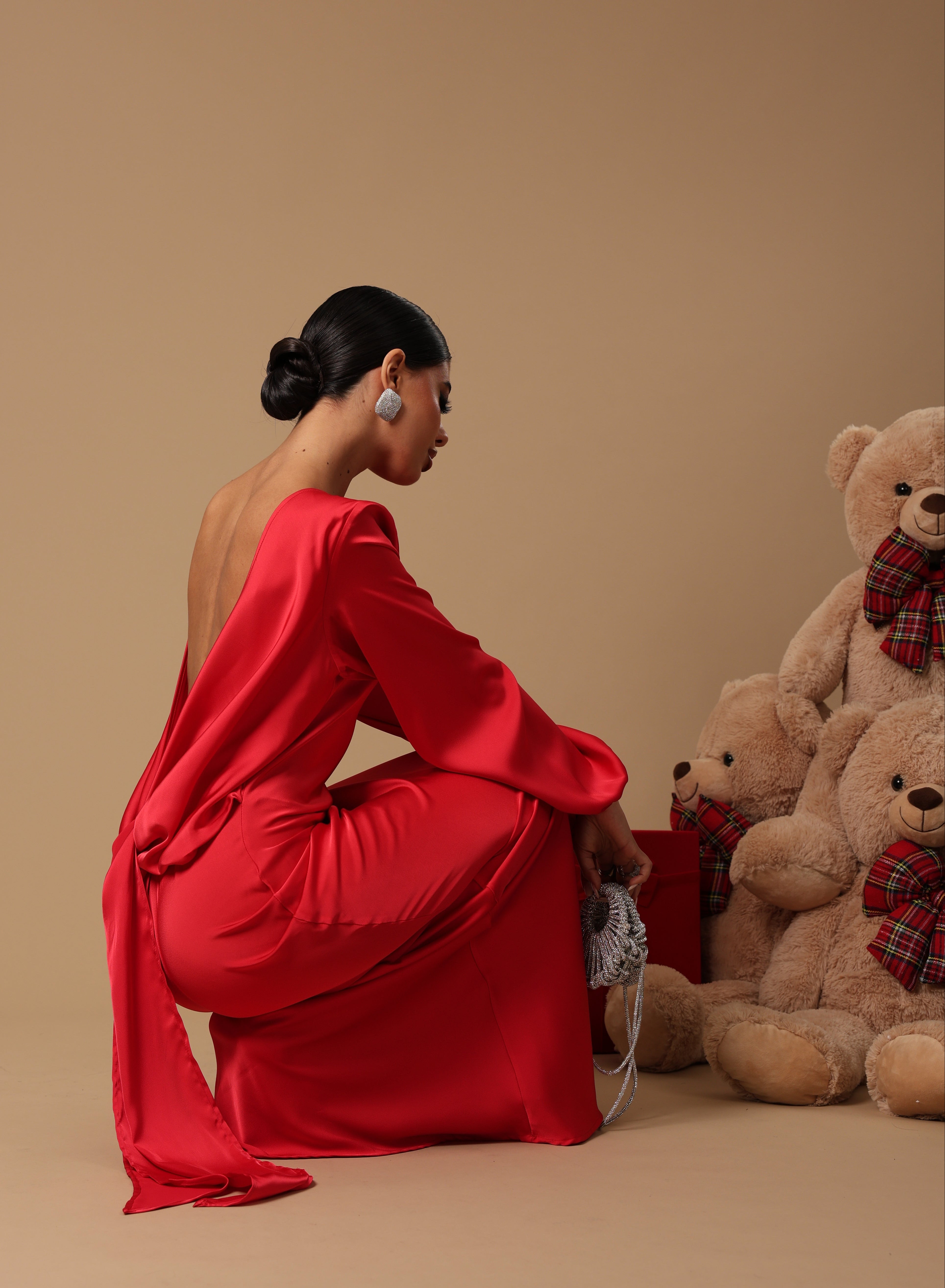 VESTITO NODO NEW YEAR'S ROSSO  BY MARZIA MANGO