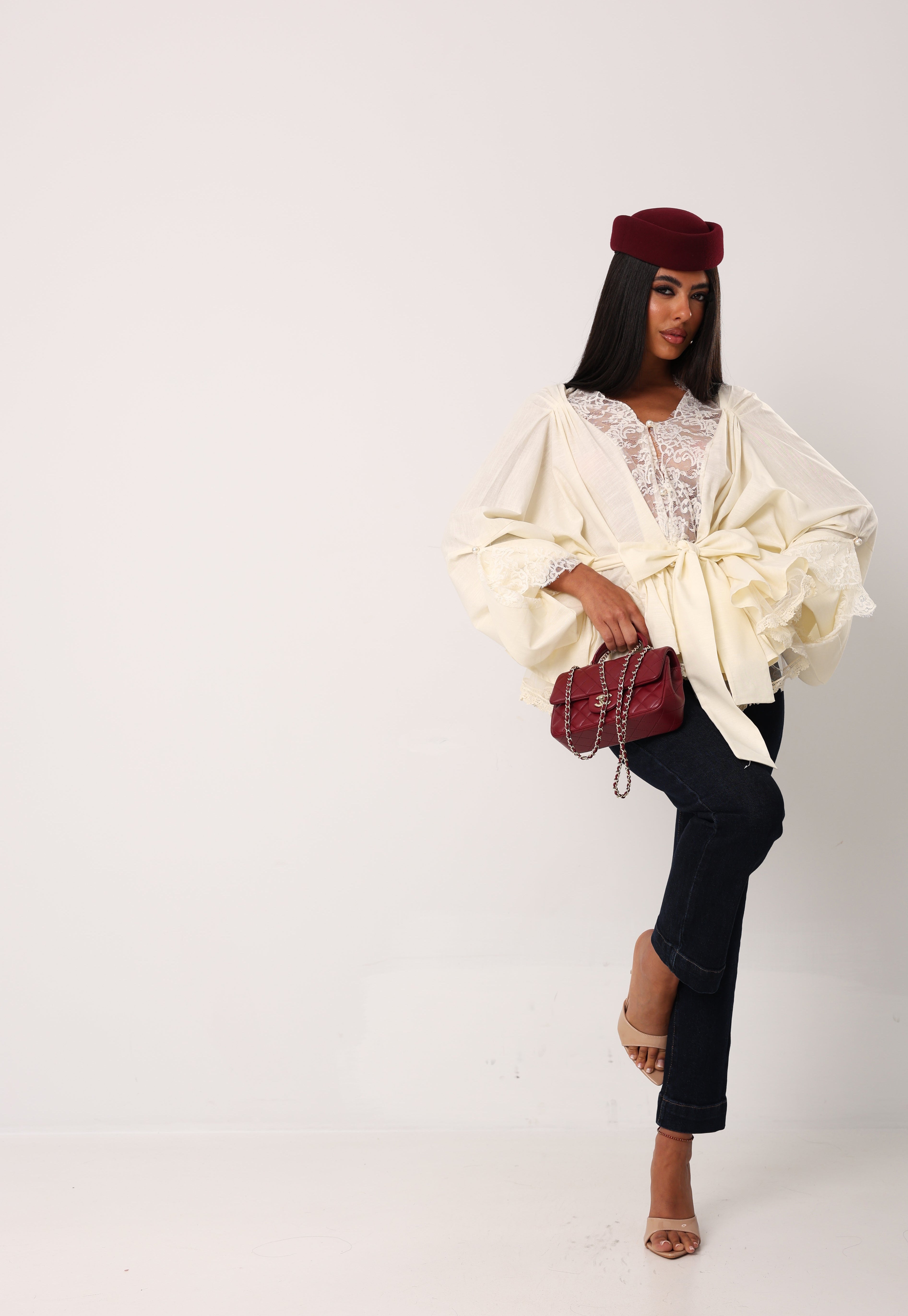 BLUSA PIZZO PERLITA PANNA