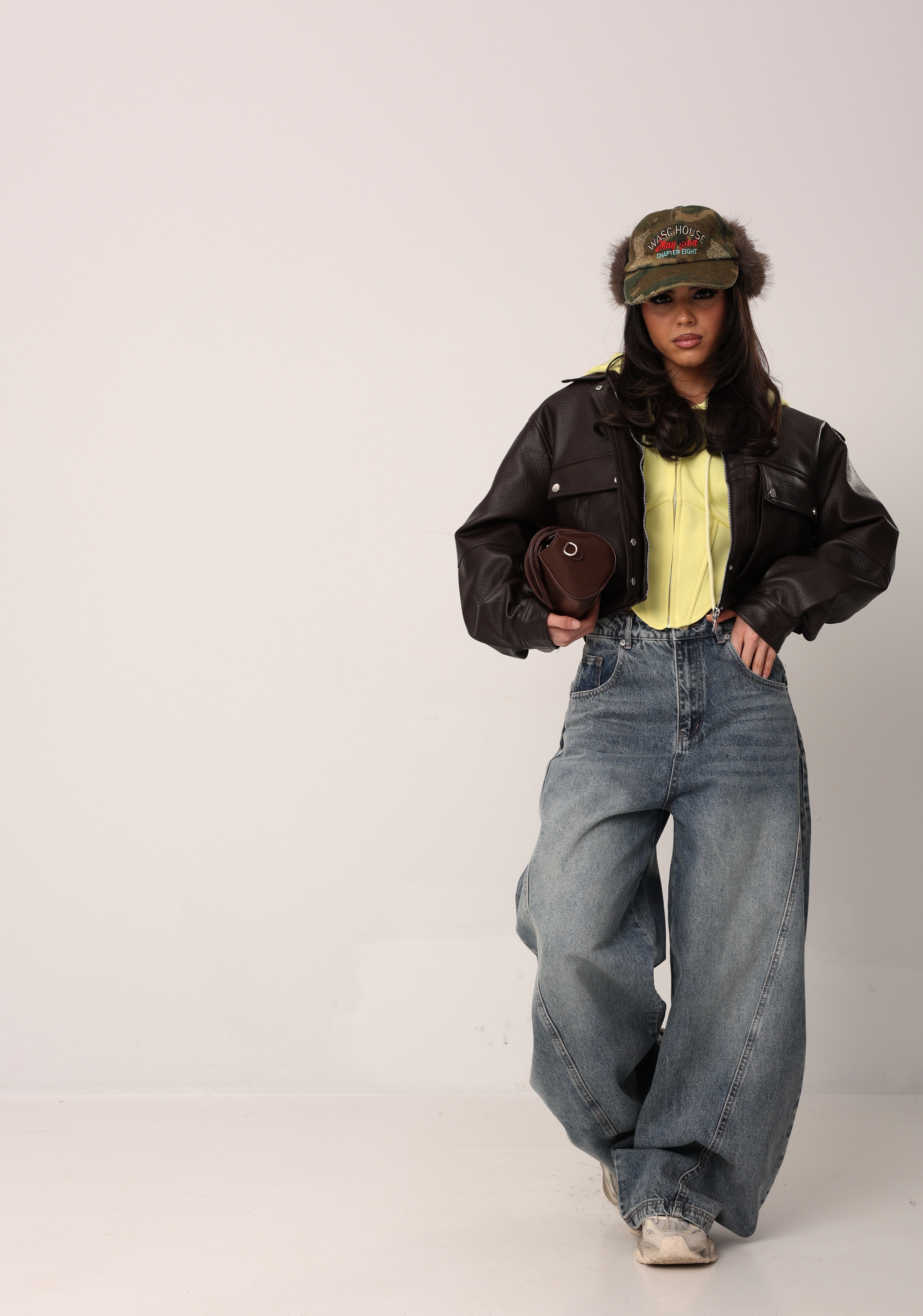 CHIODO ECOPELLE UTOPIA MARRONE